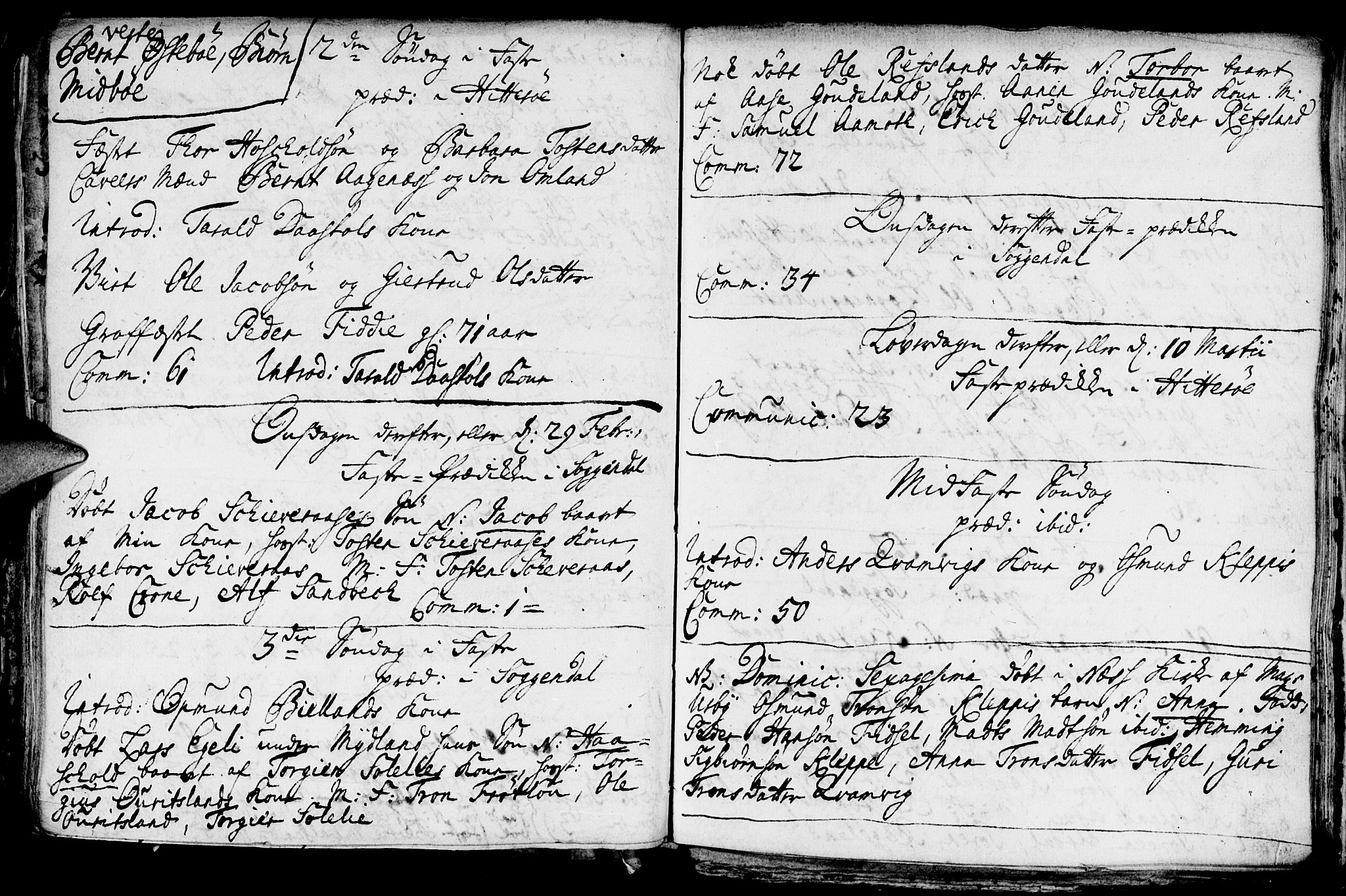 Sokndal sokneprestkontor, AV/SAST-A-101808: Parish register (official) no. A 1, 1729-1740