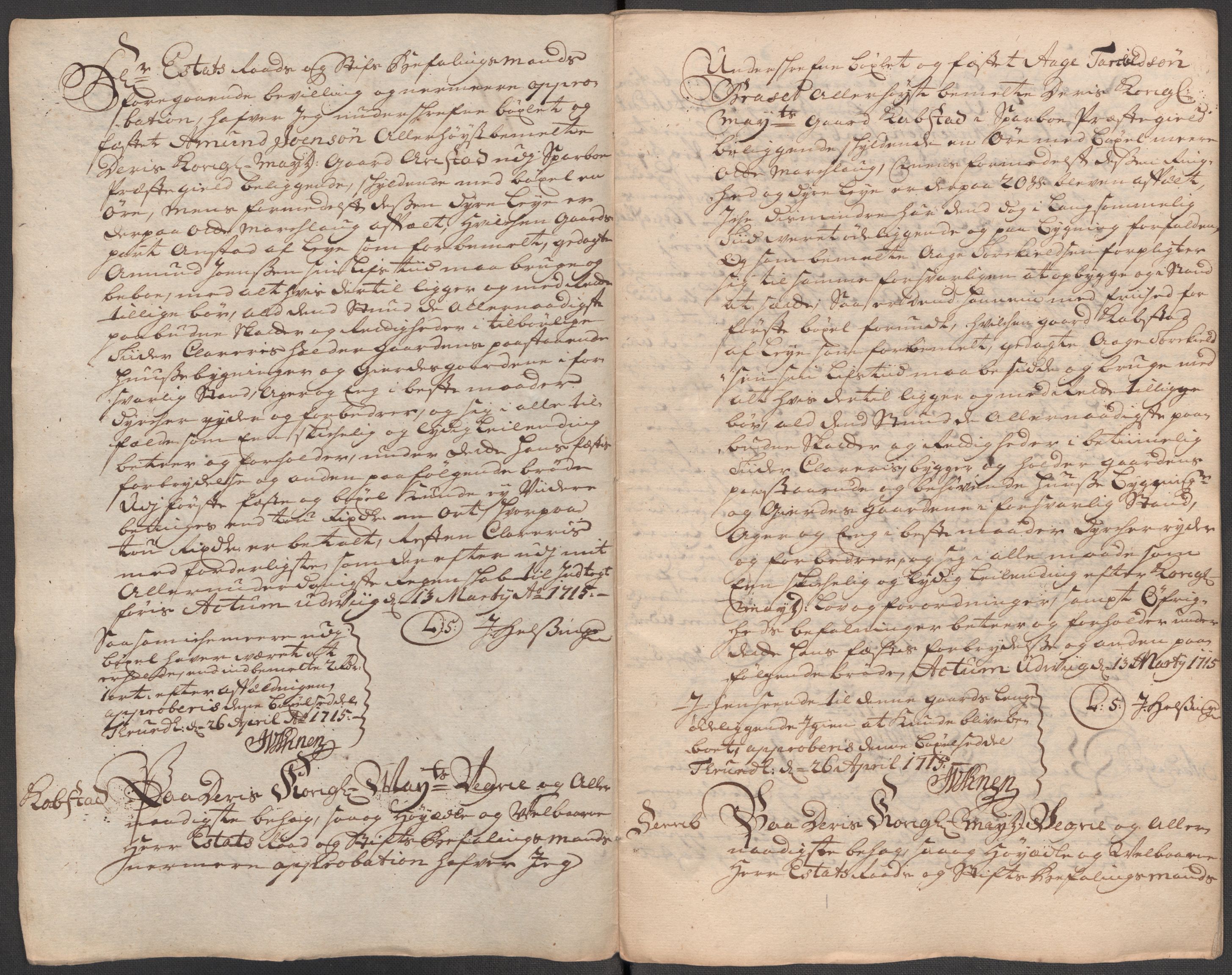 Rentekammeret inntil 1814, Reviderte regnskaper, Fogderegnskap, RA/EA-4092/R63/L4323: Fogderegnskap Inderøy, 1715, p. 256