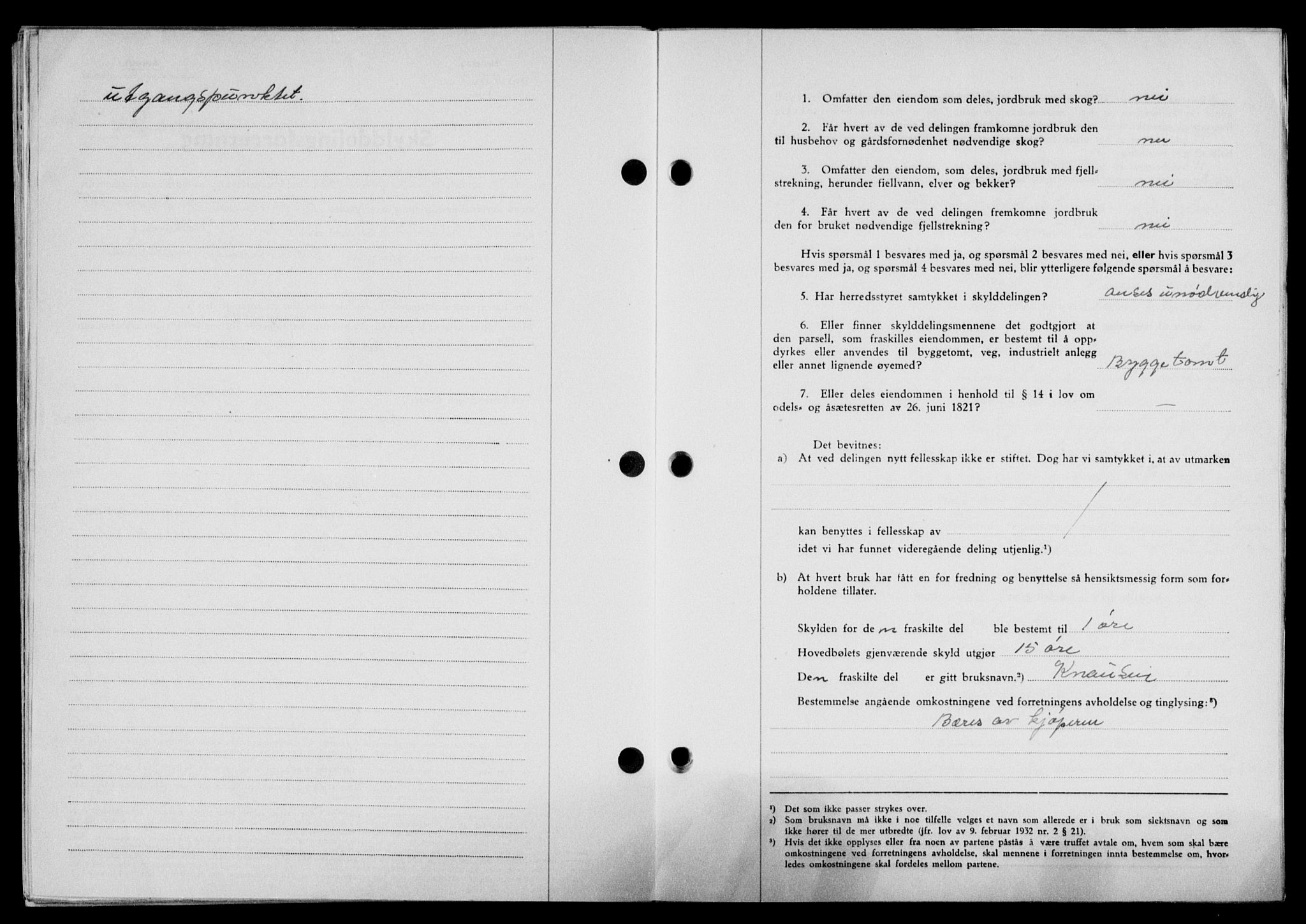 Lofoten sorenskriveri, SAT/A-0017/1/2/2C/L0024a: Mortgage book no. 24a, 1950-1950, Diary no: : 2573/1950