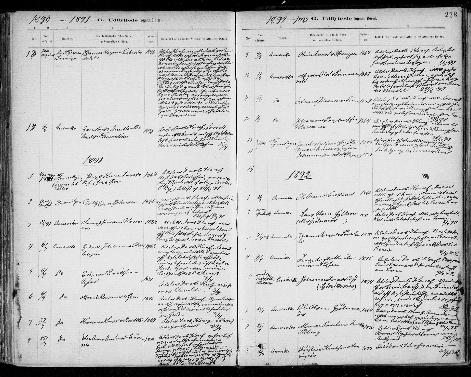 Ministerialprotokoller, klokkerbøker og fødselsregistre - Sør-Trøndelag, SAT/A-1456/668/L0810: Parish register (official) no. 668A10, 1881-1894, p. 223