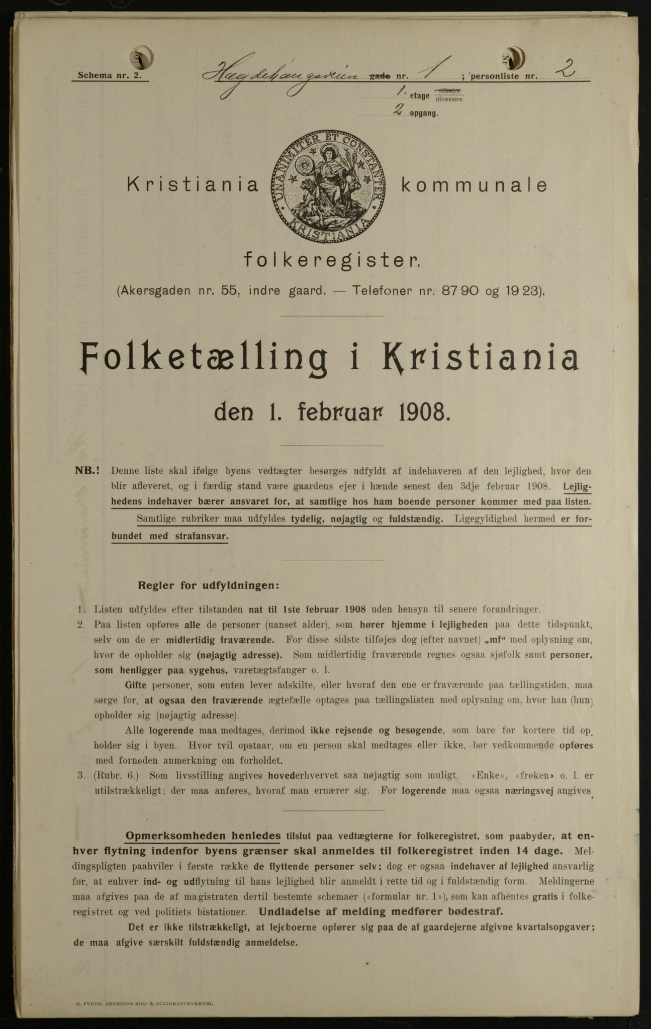 OBA, Municipal Census 1908 for Kristiania, 1908, p. 32359