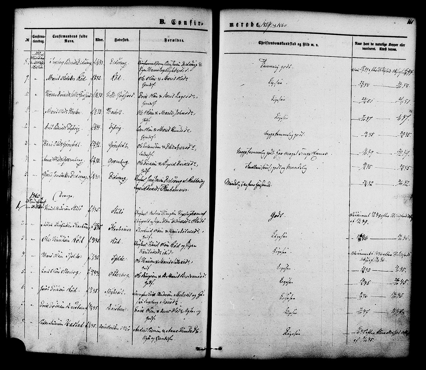 Ministerialprotokoller, klokkerbøker og fødselsregistre - Møre og Romsdal, SAT/A-1454/551/L0625: Parish register (official) no. 551A05, 1846-1879, p. 161