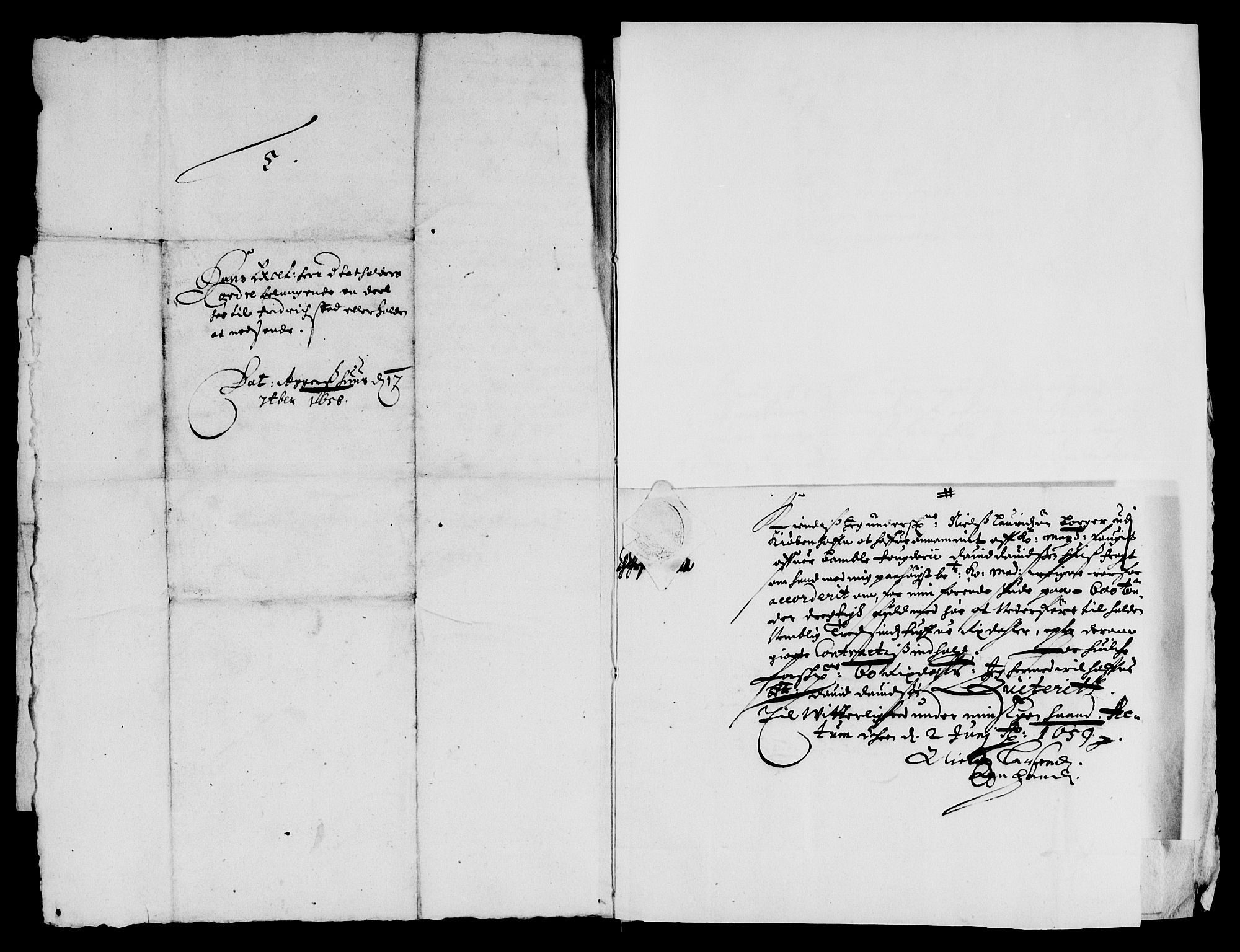 Rentekammeret inntil 1814, Reviderte regnskaper, Lensregnskaper, AV/RA-EA-5023/R/Rb/Rbp/L0045: Bratsberg len, 1657-1659