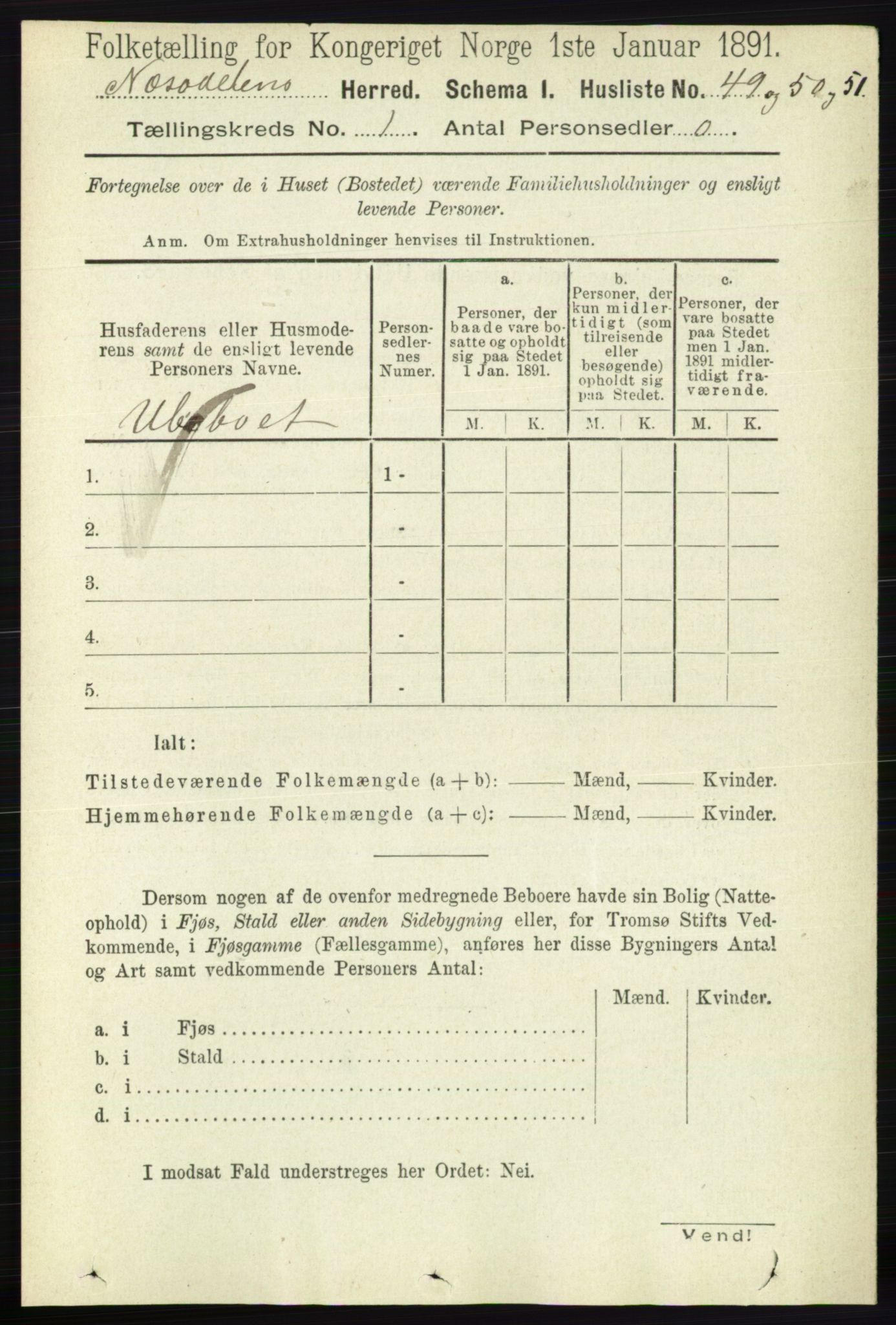 RA, 1891 census for 0216 Nesodden, 1891, p. 61
