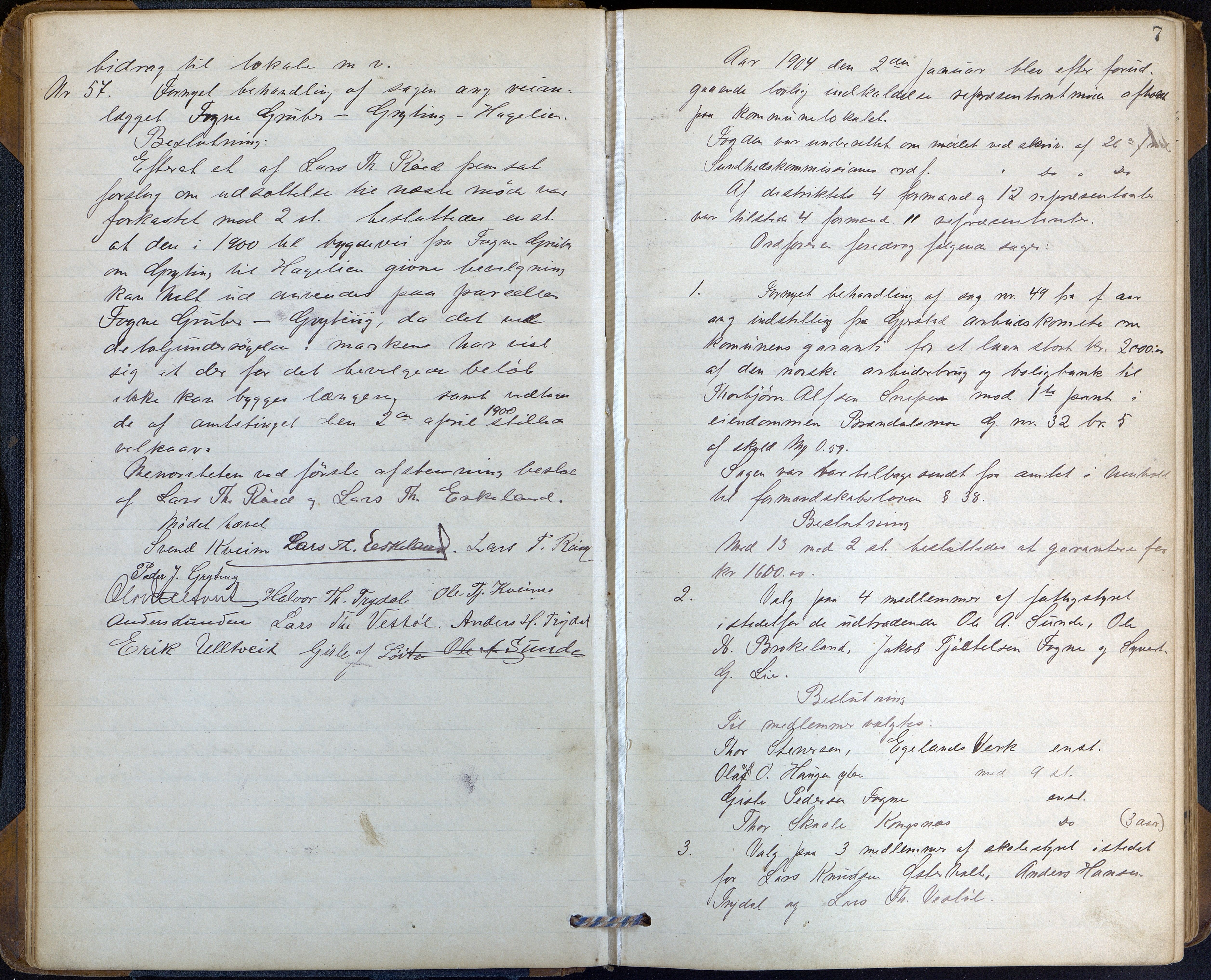 Gjerstad kommune, Kommunestyret, AAKS/KA0911-121_05/A01/L0004: Møtebok, 1903-1916, p. 7