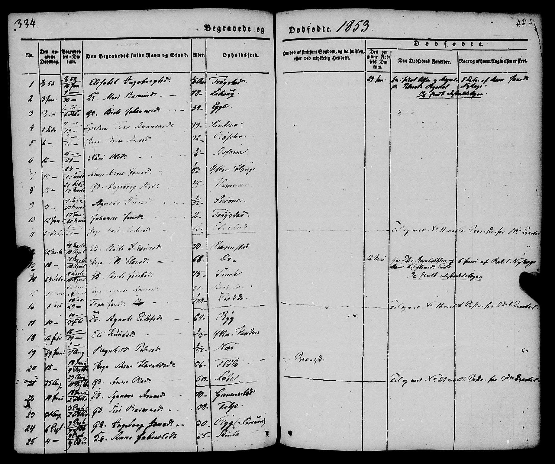 Gloppen sokneprestembete, AV/SAB-A-80101/H/Haa/Haaa/L0008: Parish register (official) no. A 8, 1837-1855, p. 334