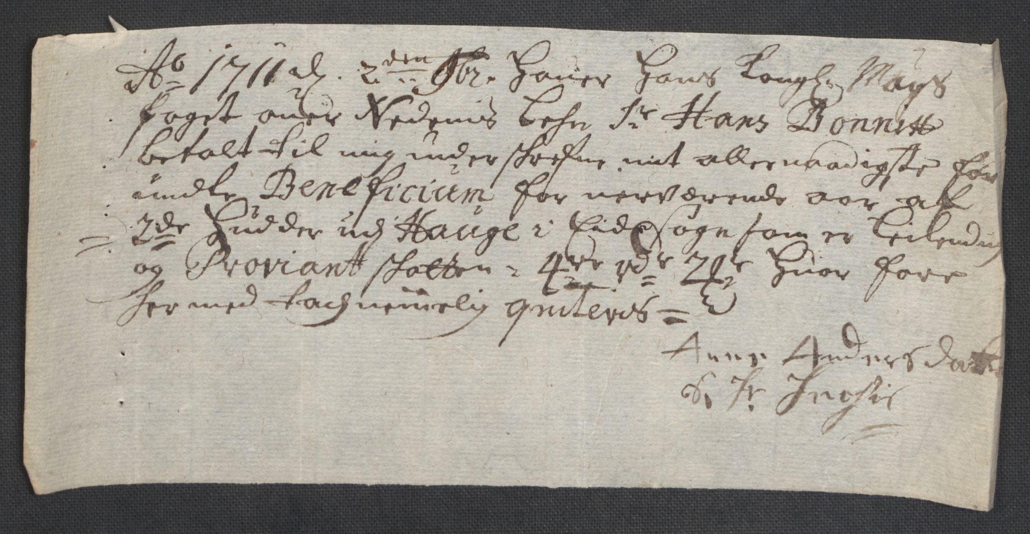 Rentekammeret inntil 1814, Reviderte regnskaper, Fogderegnskap, AV/RA-EA-4092/R39/L2319: Fogderegnskap Nedenes, 1710-1711, p. 301