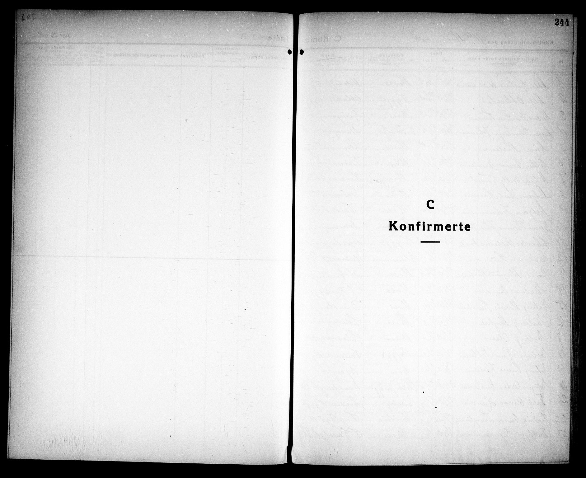 Moss prestekontor Kirkebøker, AV/SAO-A-2003/G/Ga/L0009: Parish register (copy) no. I 9, 1924-1937, p. 244