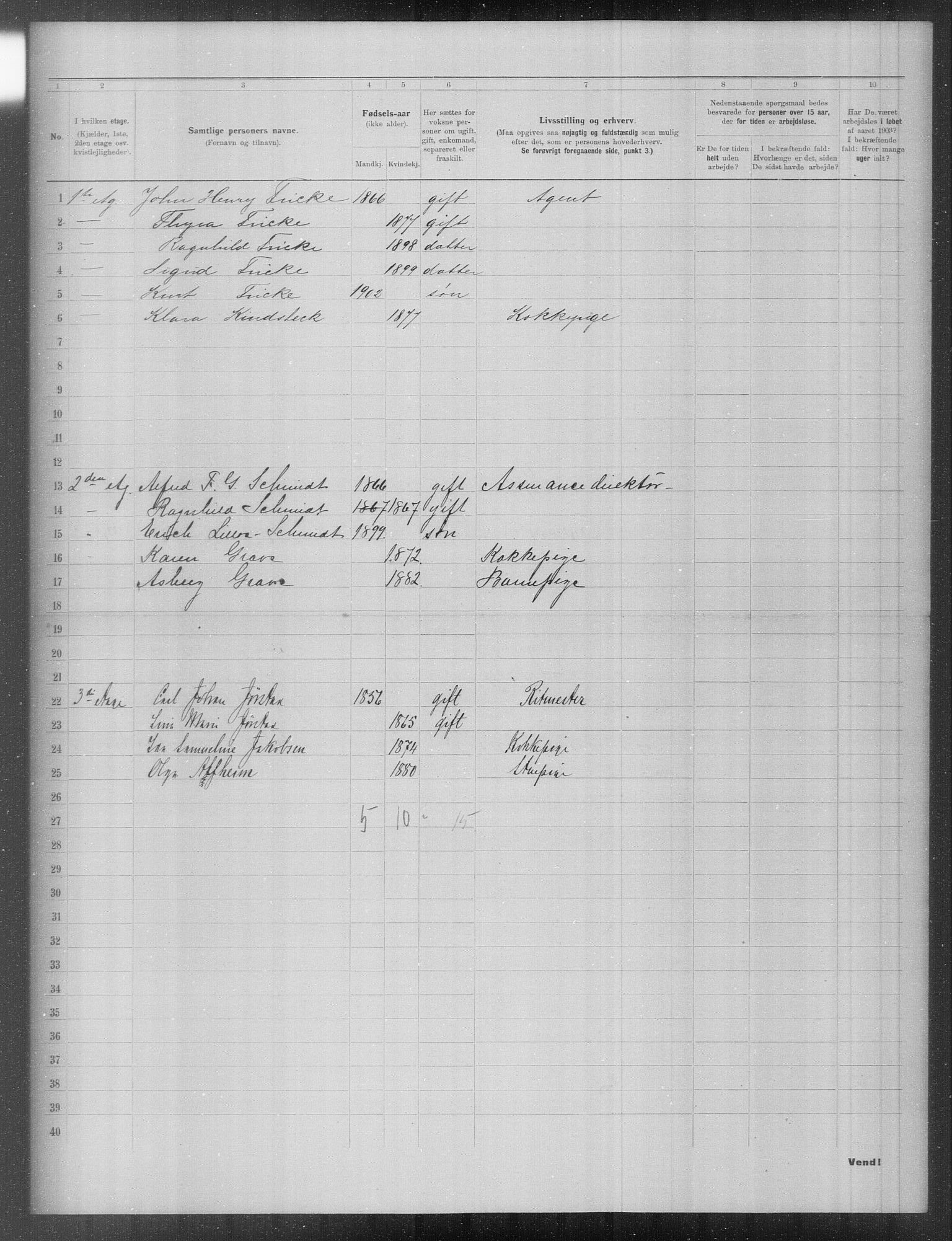 OBA, Municipal Census 1903 for Kristiania, 1903, p. 14717