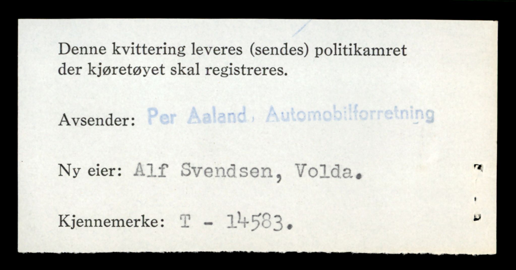 Møre og Romsdal vegkontor - Ålesund trafikkstasjon, AV/SAT-A-4099/F/Fe/L0047: Registreringskort for kjøretøy T 14580 - T 14720, 1927-1998, p. 68