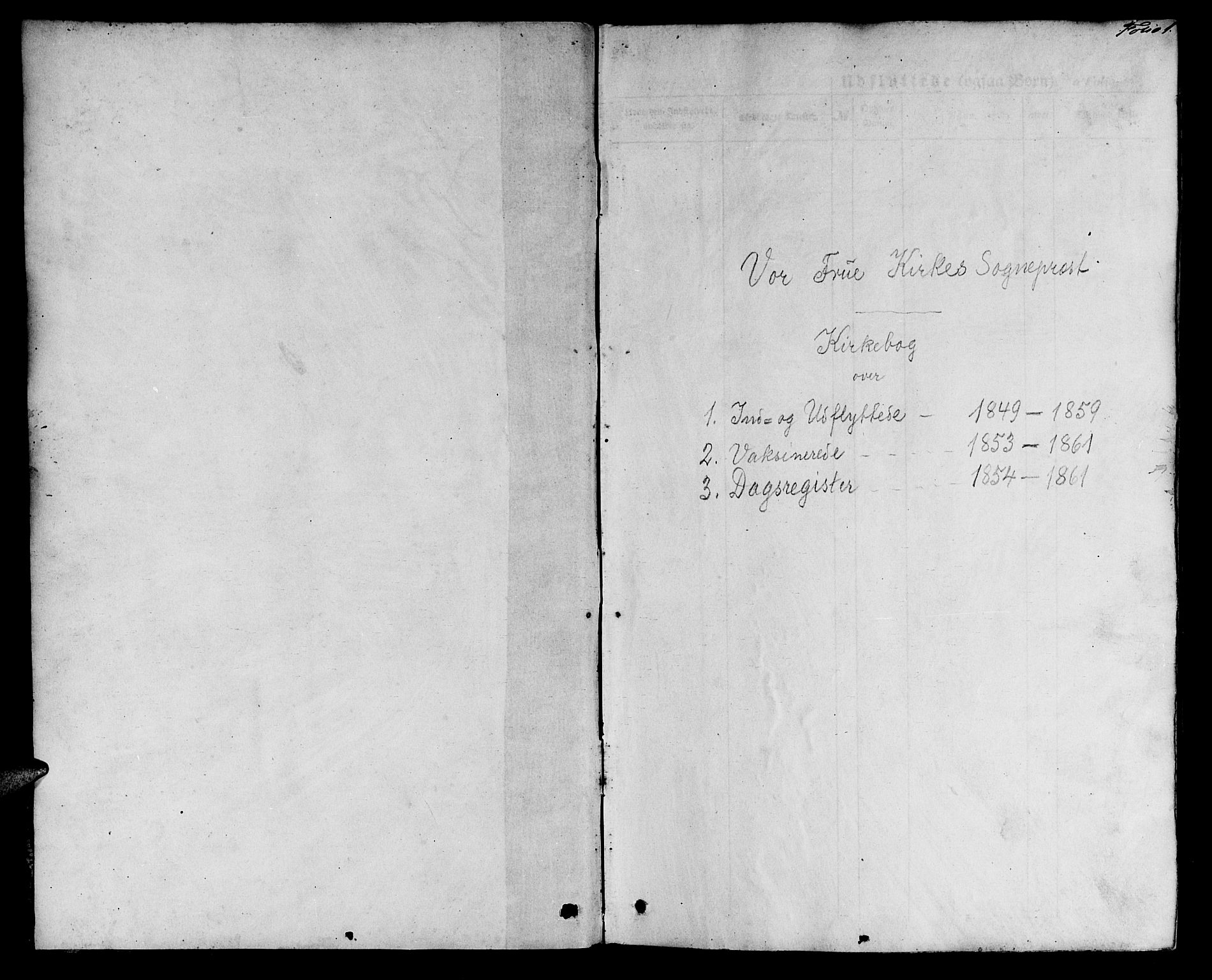 Ministerialprotokoller, klokkerbøker og fødselsregistre - Sør-Trøndelag, SAT/A-1456/602/L0113: Parish register (official) no. 602A11, 1849-1861, p. 1