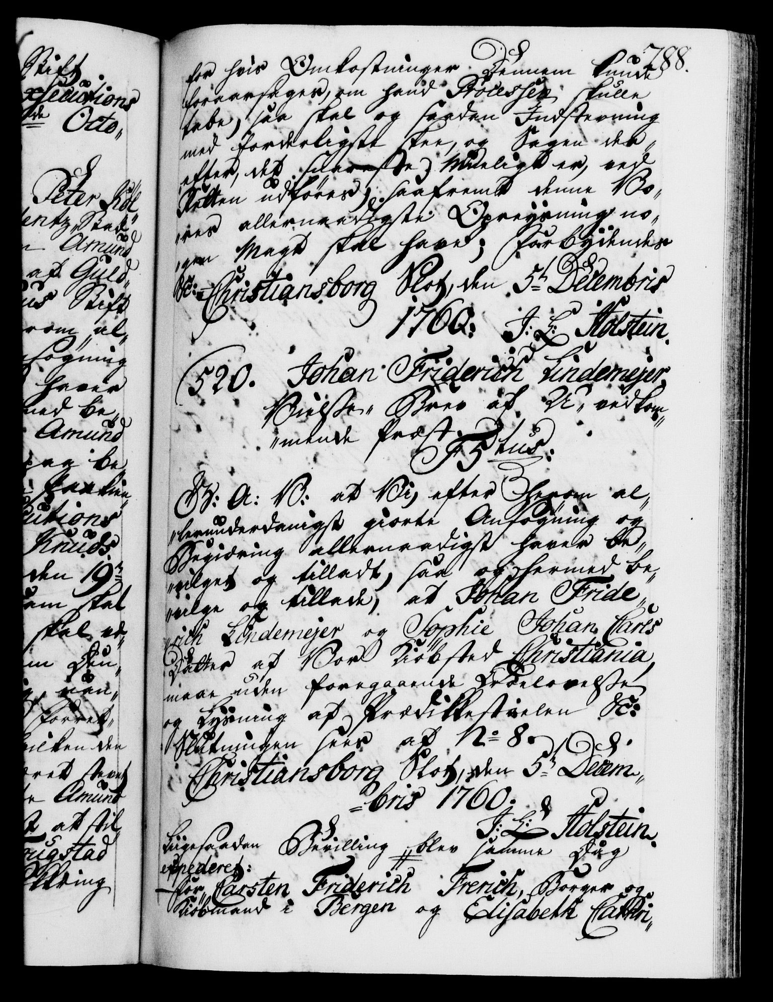 Danske Kanselli 1572-1799, AV/RA-EA-3023/F/Fc/Fca/Fcaa/L0041: Norske registre, 1760-1762, p. 288a