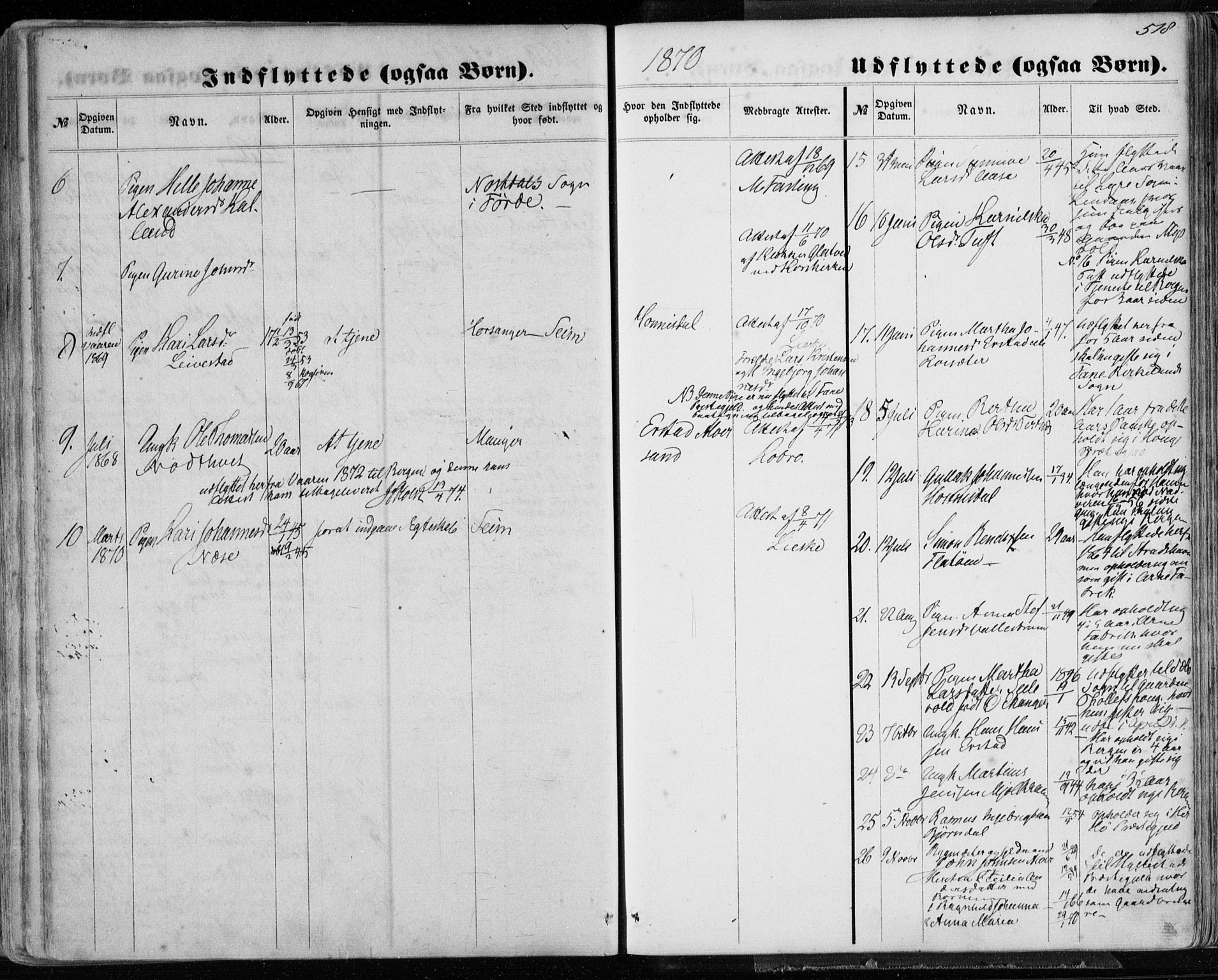 Hamre sokneprestembete, SAB/A-75501/H/Ha/Haa/Haaa/L0014: Parish register (official) no. A 14, 1858-1872, p. 518