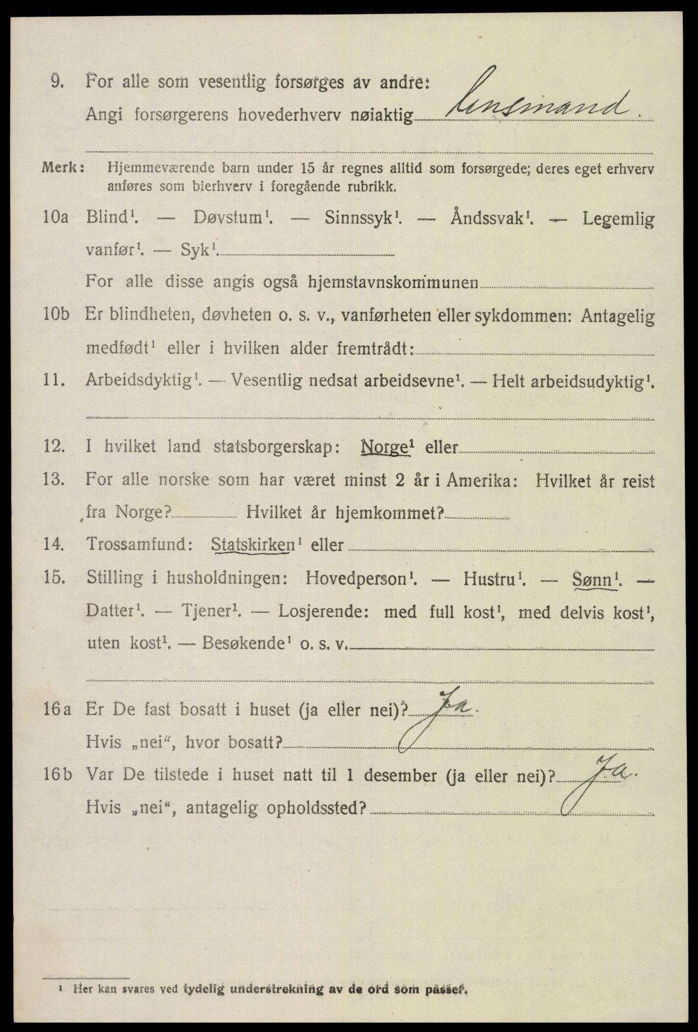 SAK, 1920 census for Eide, 1920, p. 663