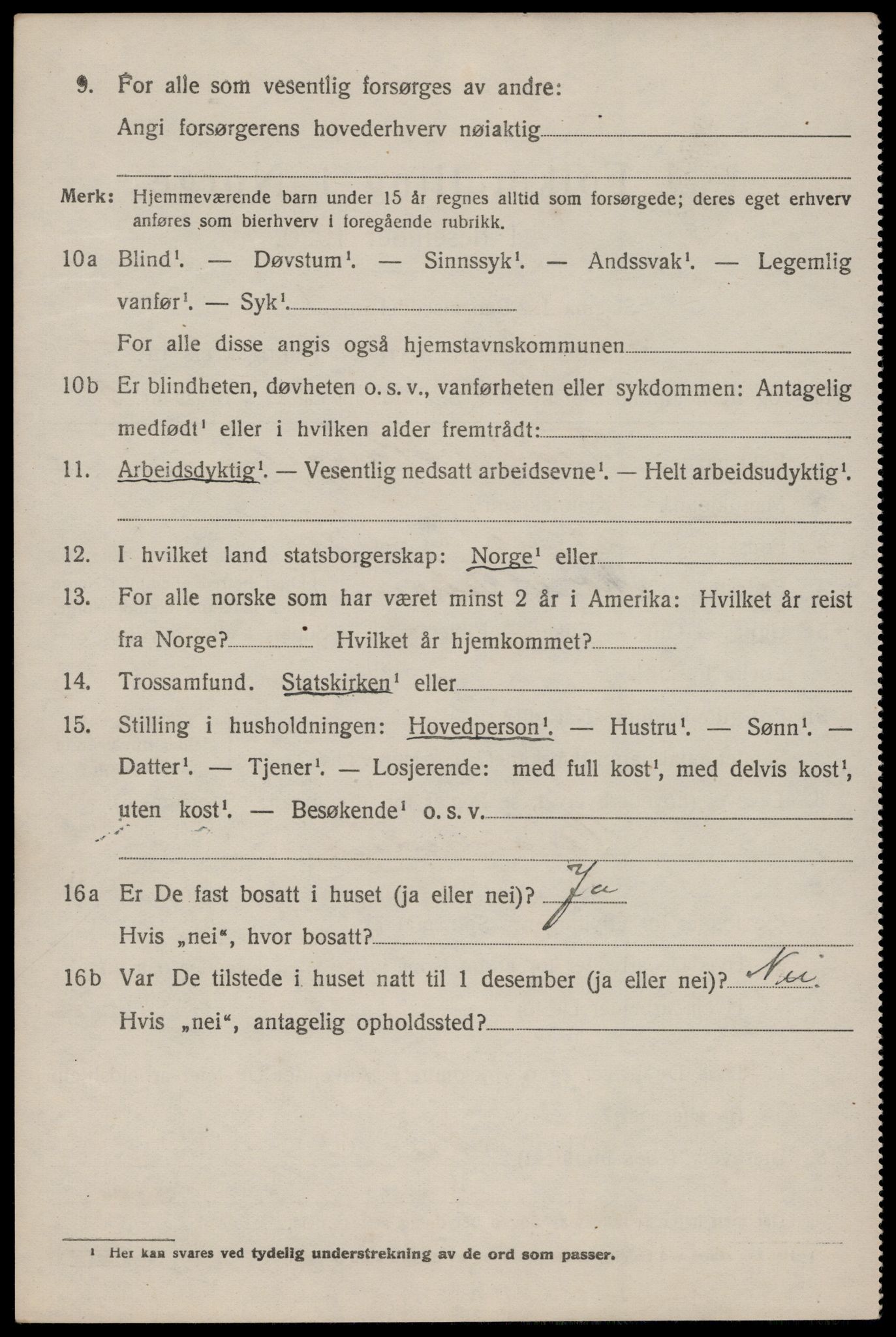 SAKO, 1920 census for Lårdal, 1920, p. 2388