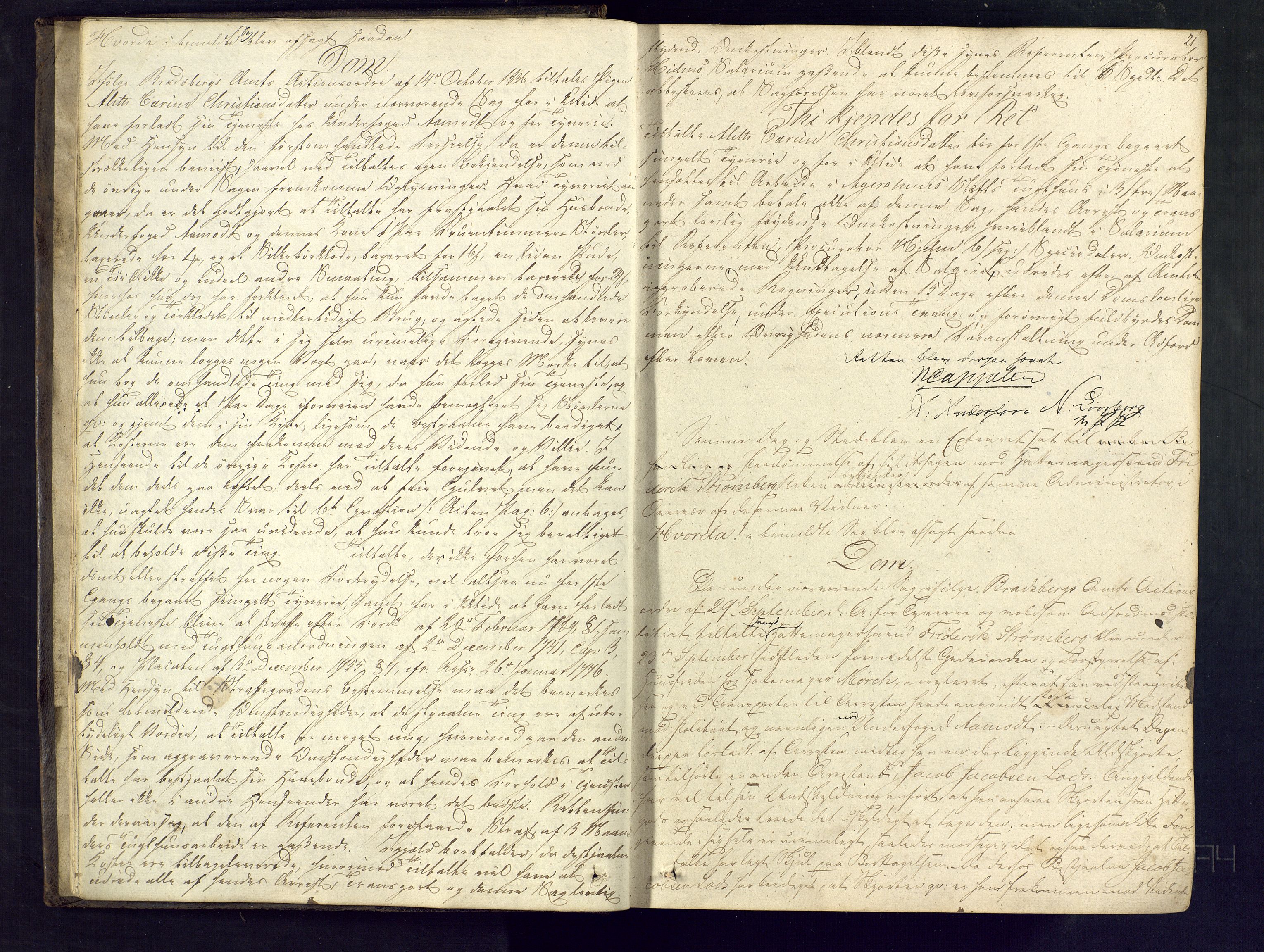 Skien byfogd, AV/SAKO-A-219/F/Fc/L0002: Sivil ekstrarettsprotokoll., 1836-1843, p. 20-21
