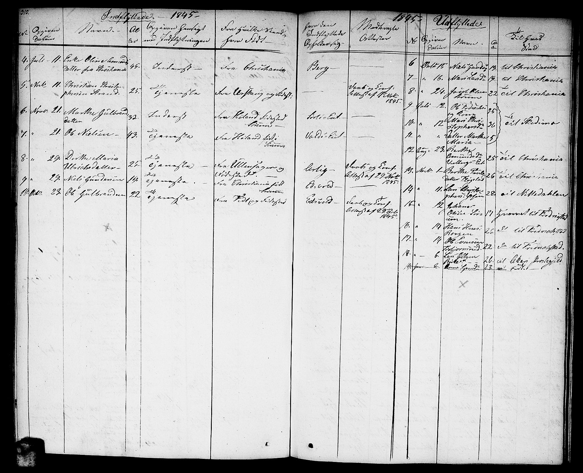 Sørum prestekontor Kirkebøker, AV/SAO-A-10303/F/Fa/L0004: Parish register (official) no. I 4, 1829-1845, p. 310