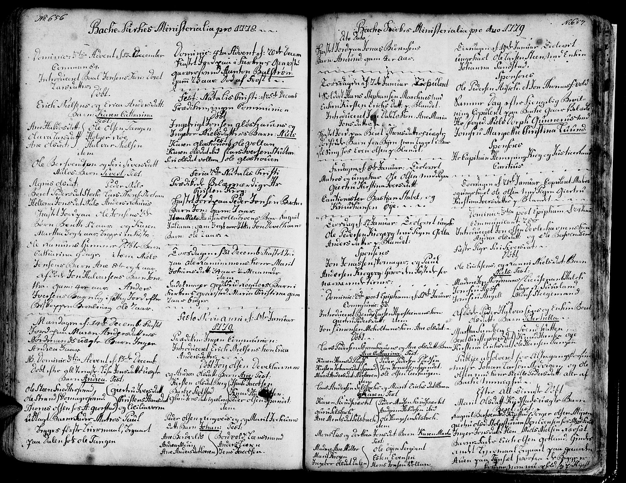 Ministerialprotokoller, klokkerbøker og fødselsregistre - Sør-Trøndelag, SAT/A-1456/606/L0276: Parish register (official) no. 606A01 /2, 1727-1779, p. 656-657