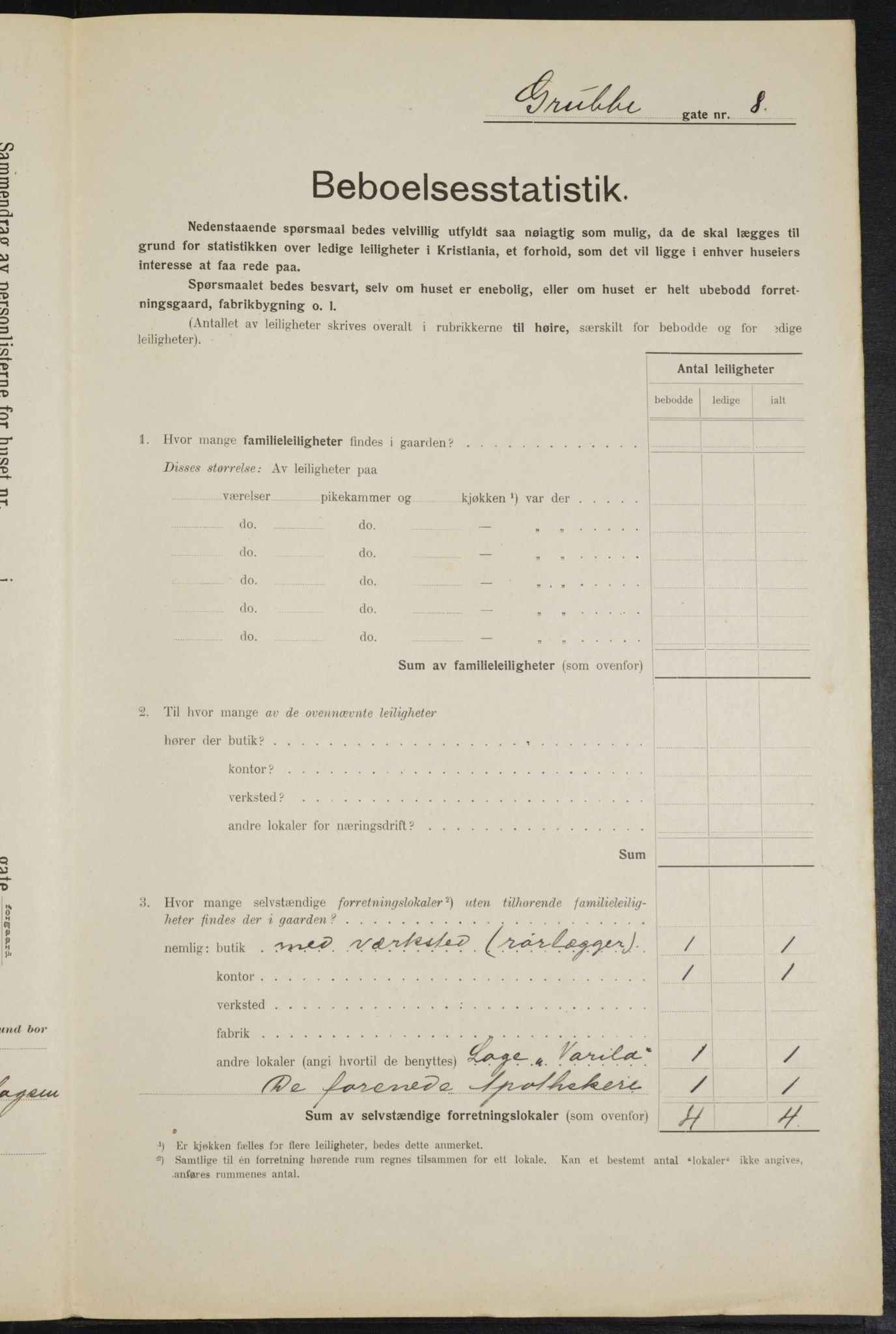 OBA, Municipal Census 1914 for Kristiania, 1914, p. 30323