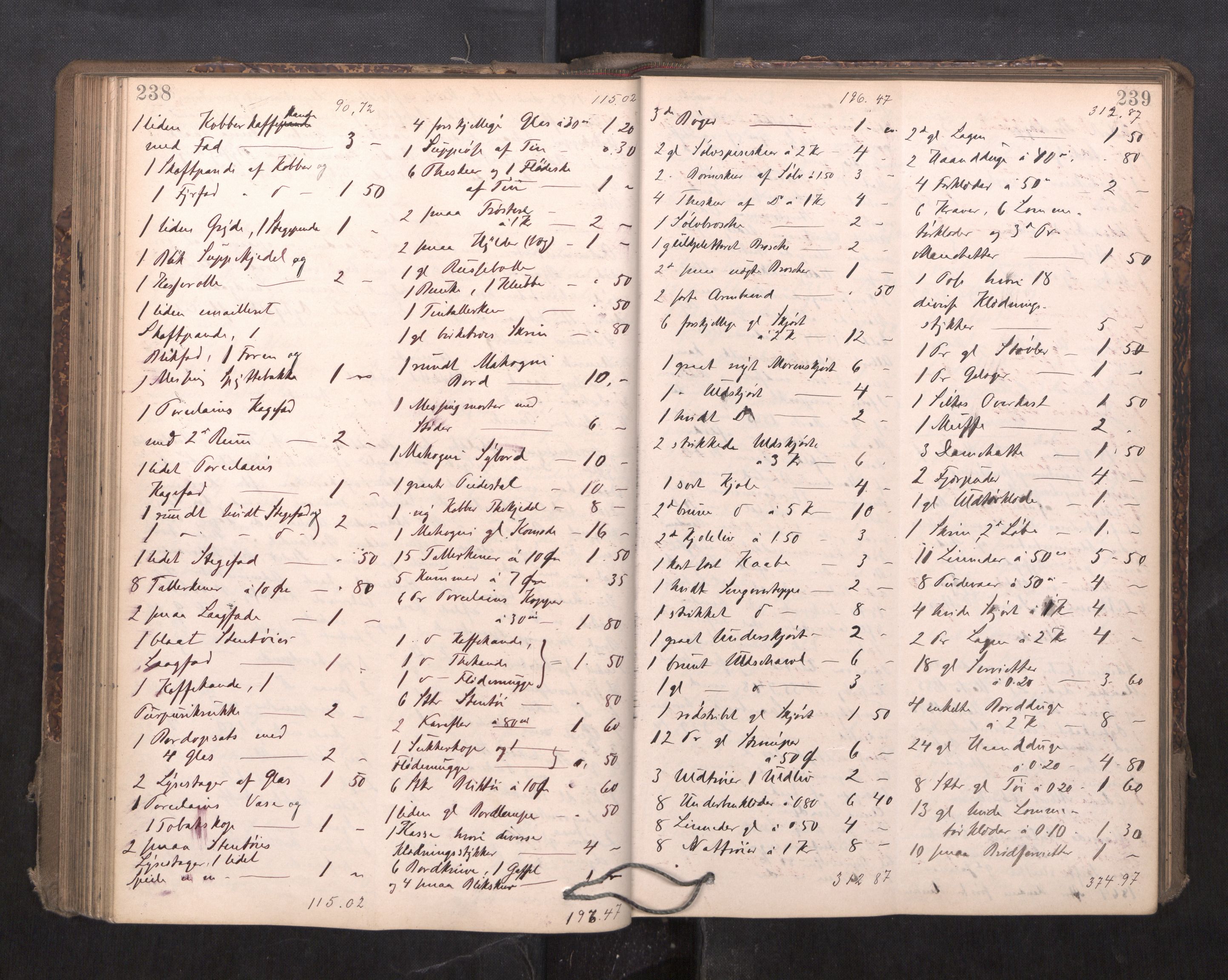 Trondheim byfogd, AV/SAT-A-0003/1/3/3C/L0015: Skifteregistreringsprotokoll - 24/2-21/3 (u/ register), 1893-1899, p. 238-239