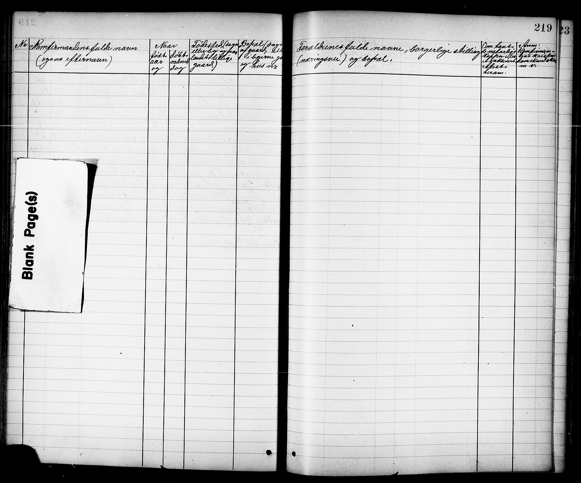 Ministerialprotokoller, klokkerbøker og fødselsregistre - Nord-Trøndelag, SAT/A-1458/723/L0257: Parish register (copy) no. 723C05, 1890-1907, p. 219