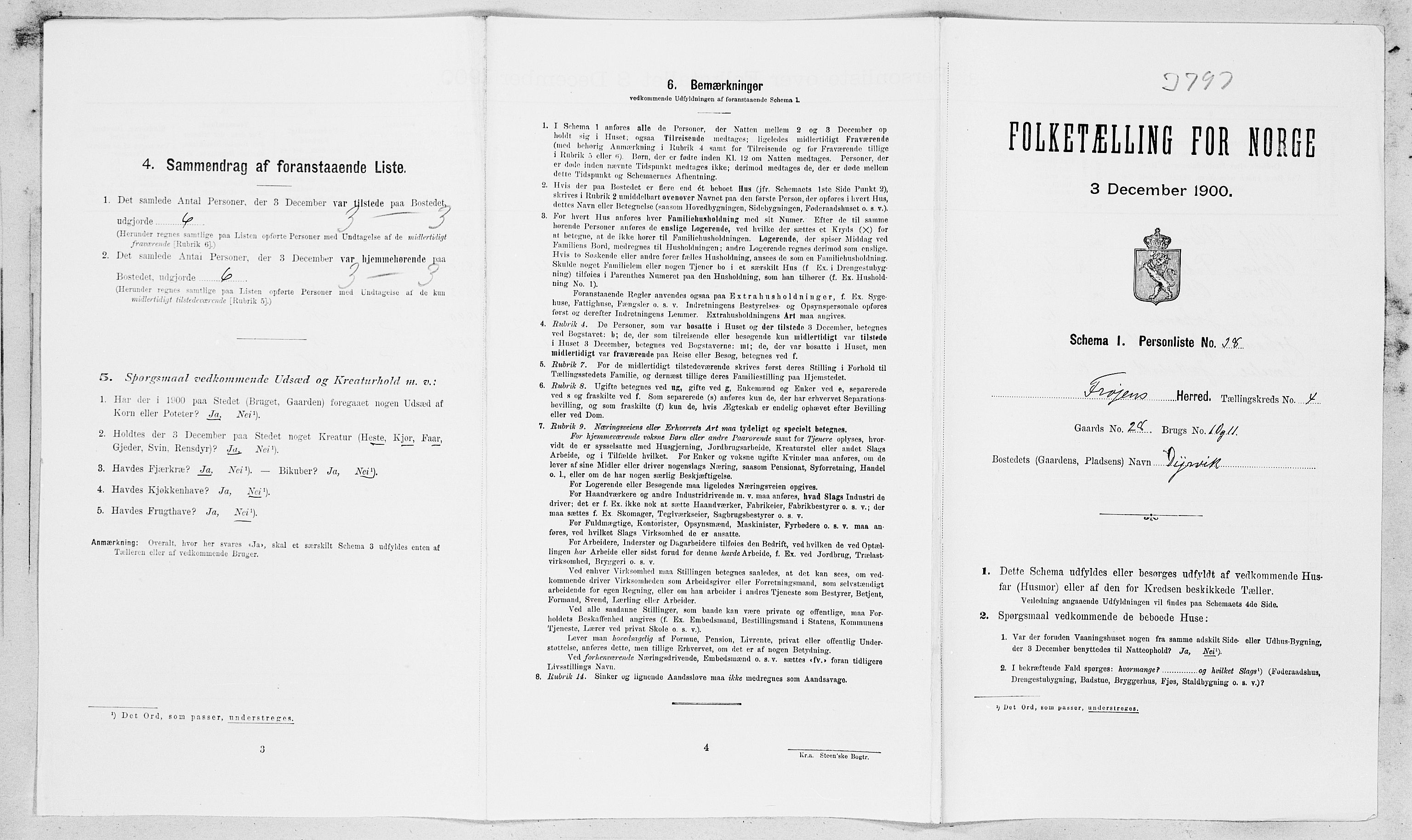 SAT, 1900 census for Frøya, 1900, p. 651