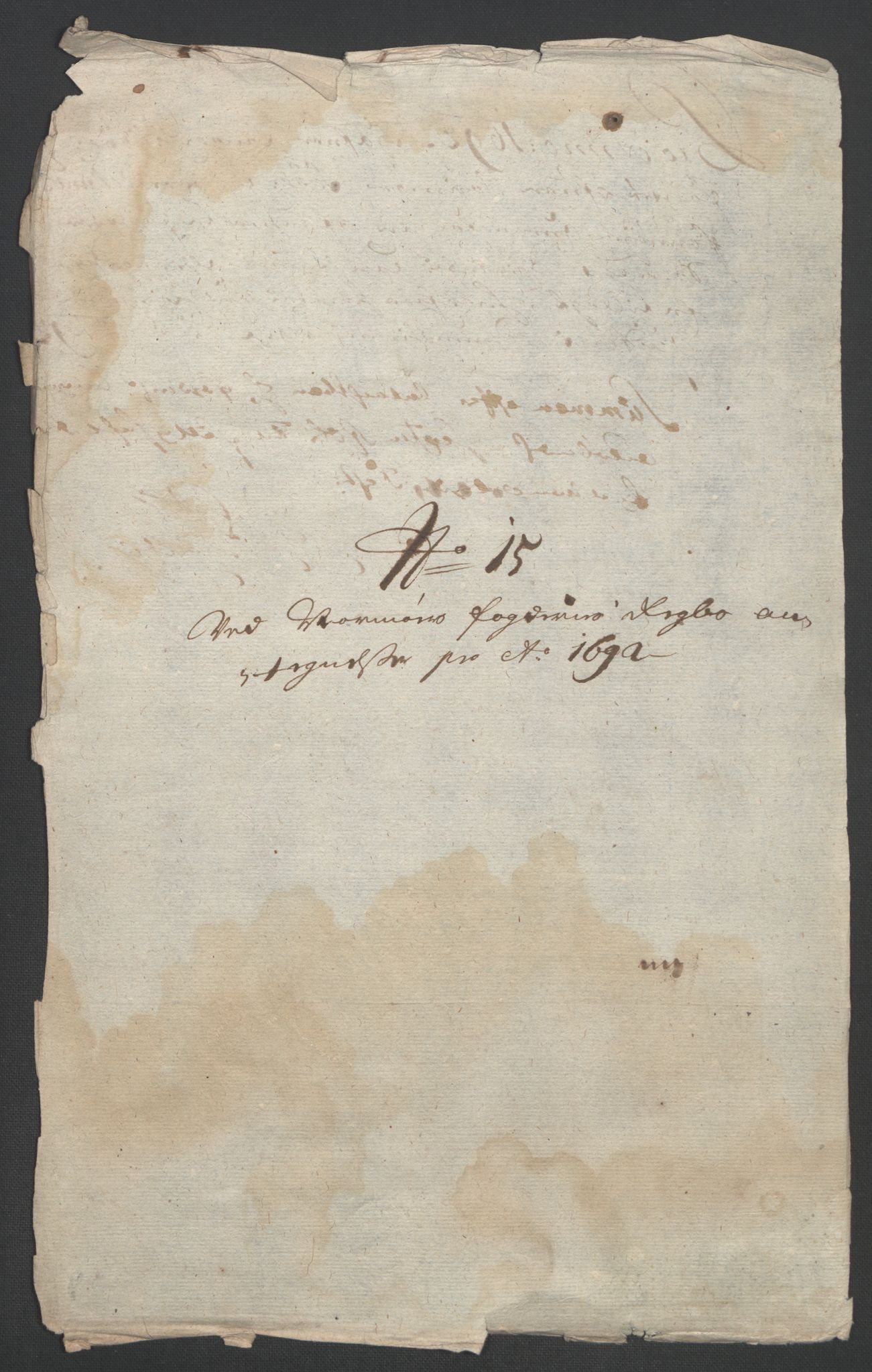 Rentekammeret inntil 1814, Reviderte regnskaper, Fogderegnskap, AV/RA-EA-4092/R56/L3735: Fogderegnskap Nordmøre, 1692-1693, p. 276