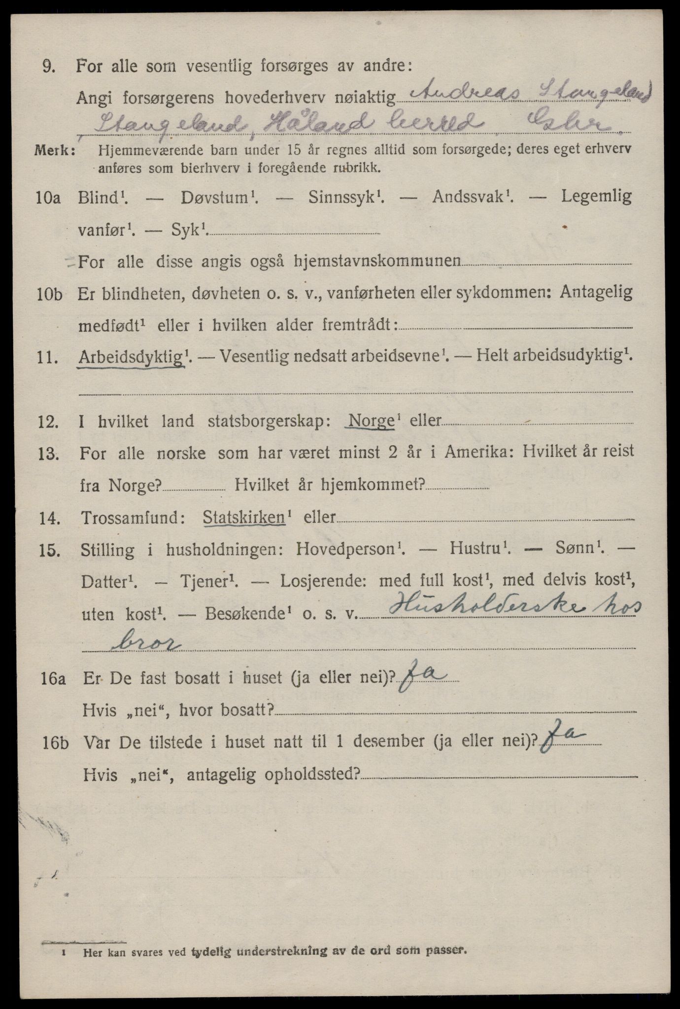 SAST, 1920 census for Høyland, 1920, p. 8669