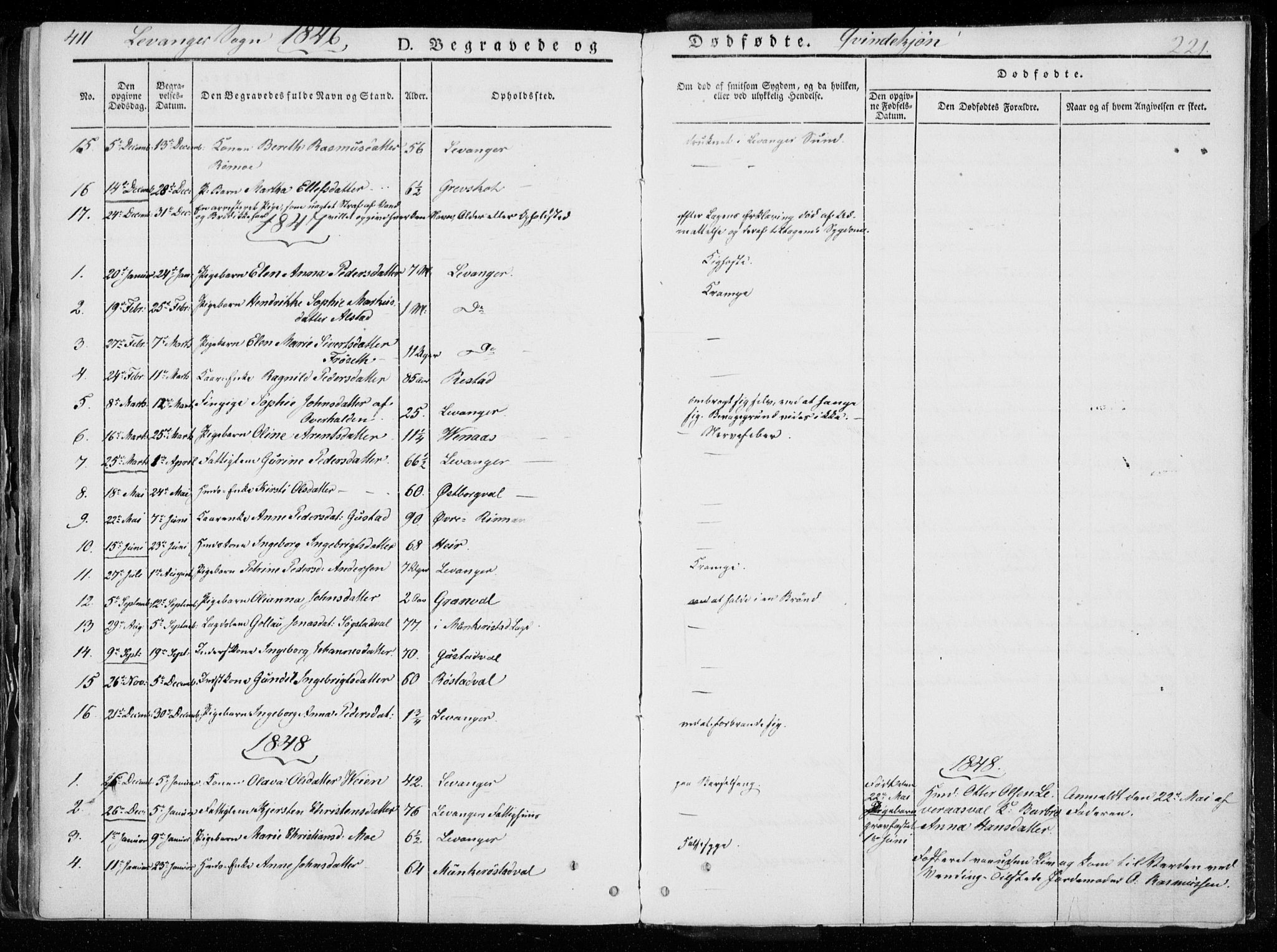 Ministerialprotokoller, klokkerbøker og fødselsregistre - Nord-Trøndelag, SAT/A-1458/720/L0183: Parish register (official) no. 720A01, 1836-1855, p. 220b-221a