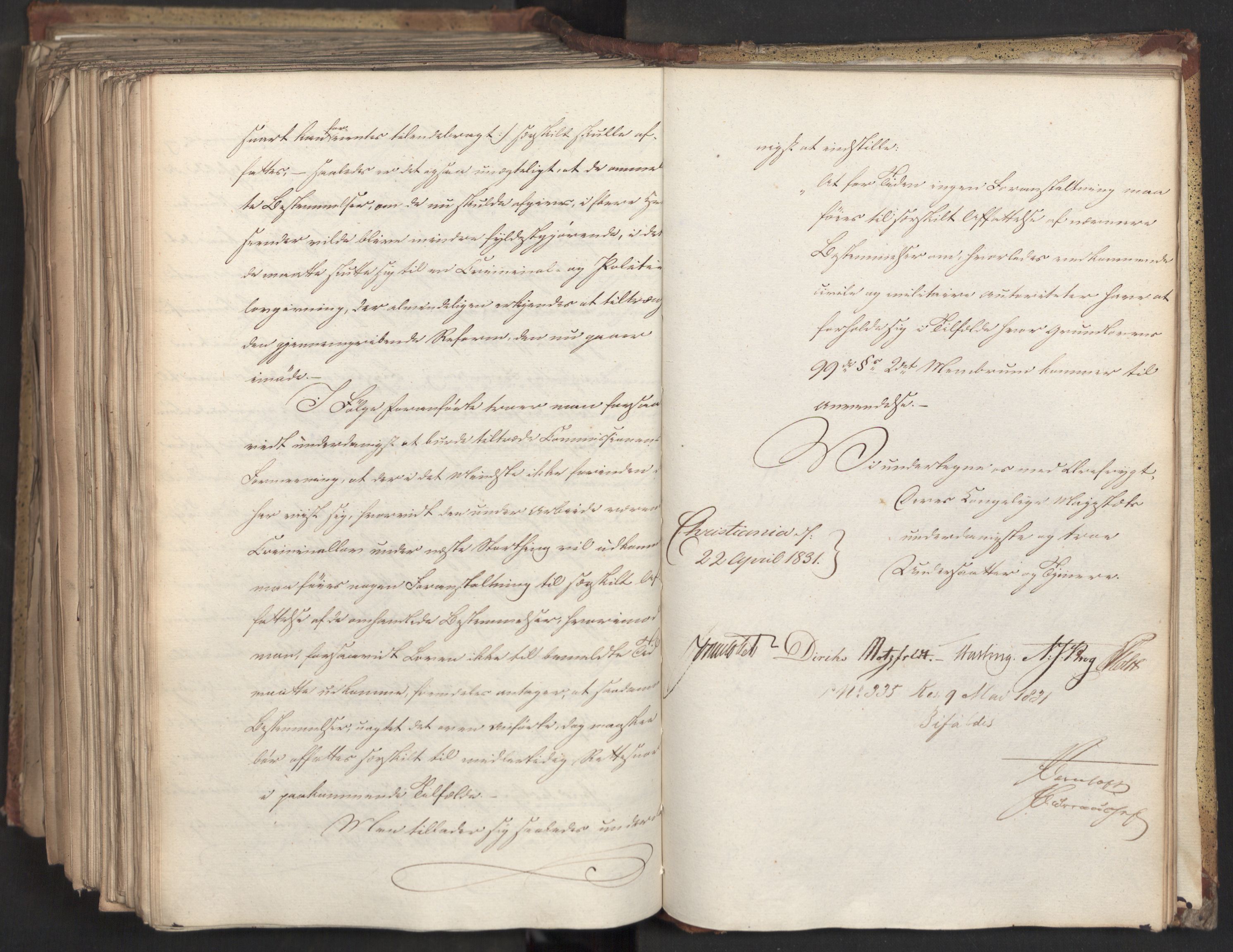 Statsrådsavdelingen i Stockholm, RA/S-1003/D/Da/L0070: Regjeringsinnstillinger nr. 1047-1221, 1831, p. 594