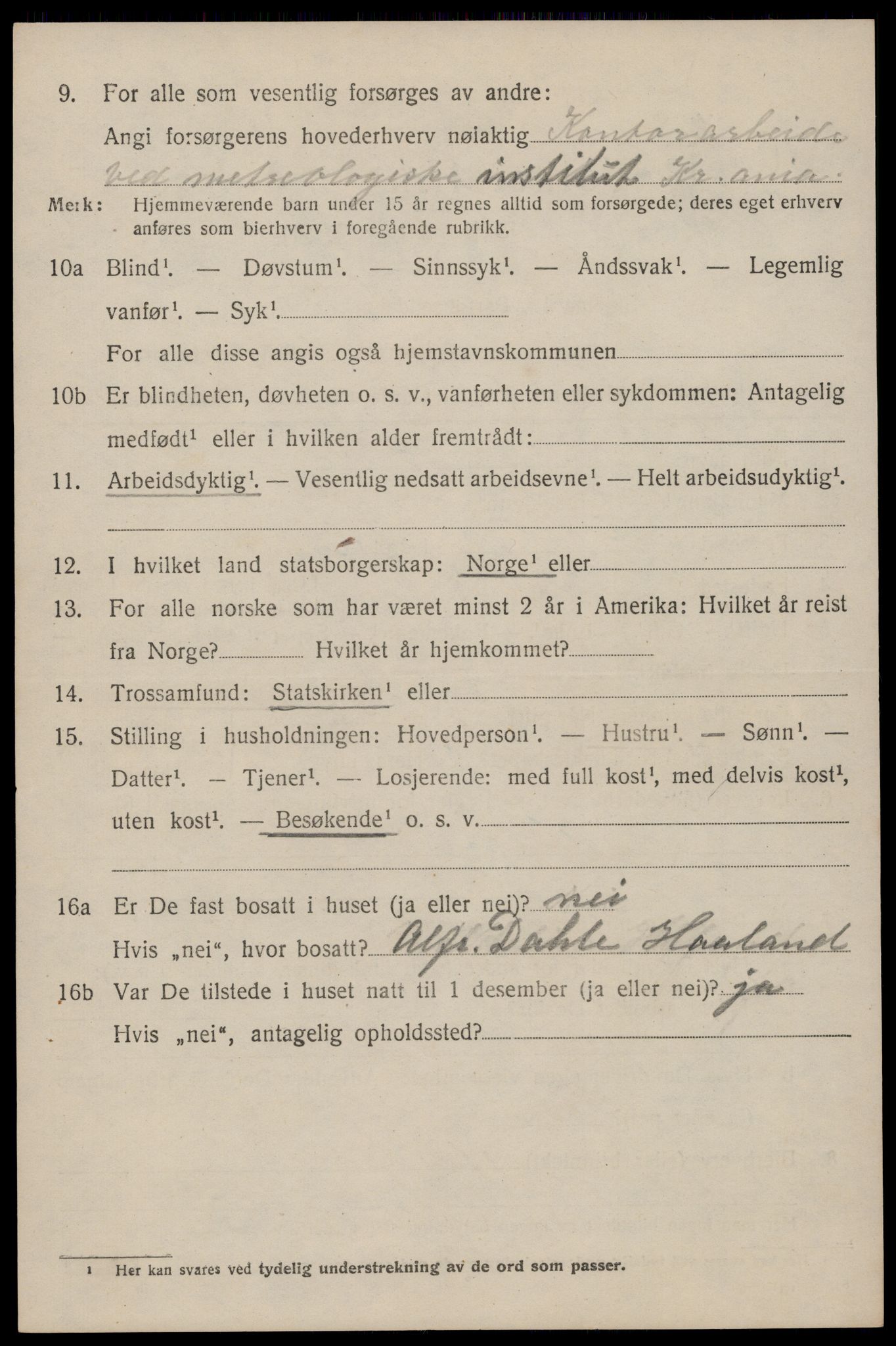 SAST, 1920 census for Håland, 1920, p. 8768