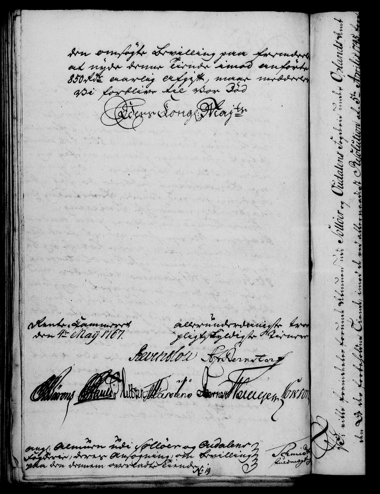 Rentekammeret, Kammerkanselliet, RA/EA-3111/G/Gf/Gfa/L0049: Norsk relasjons- og resolusjonsprotokoll (merket RK 52.49), 1767, p. 139