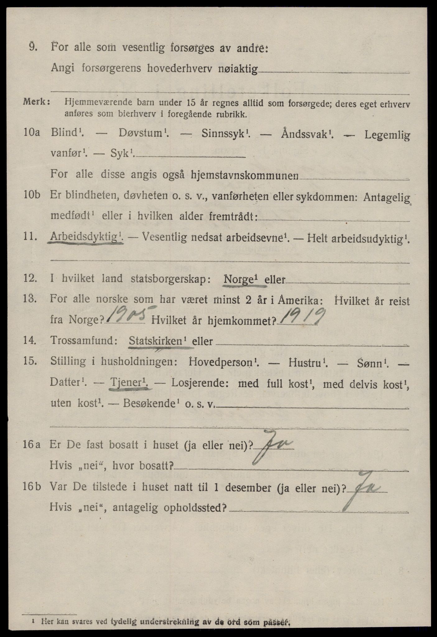 SAT, 1920 census for Stangvik, 1920, p. 1417