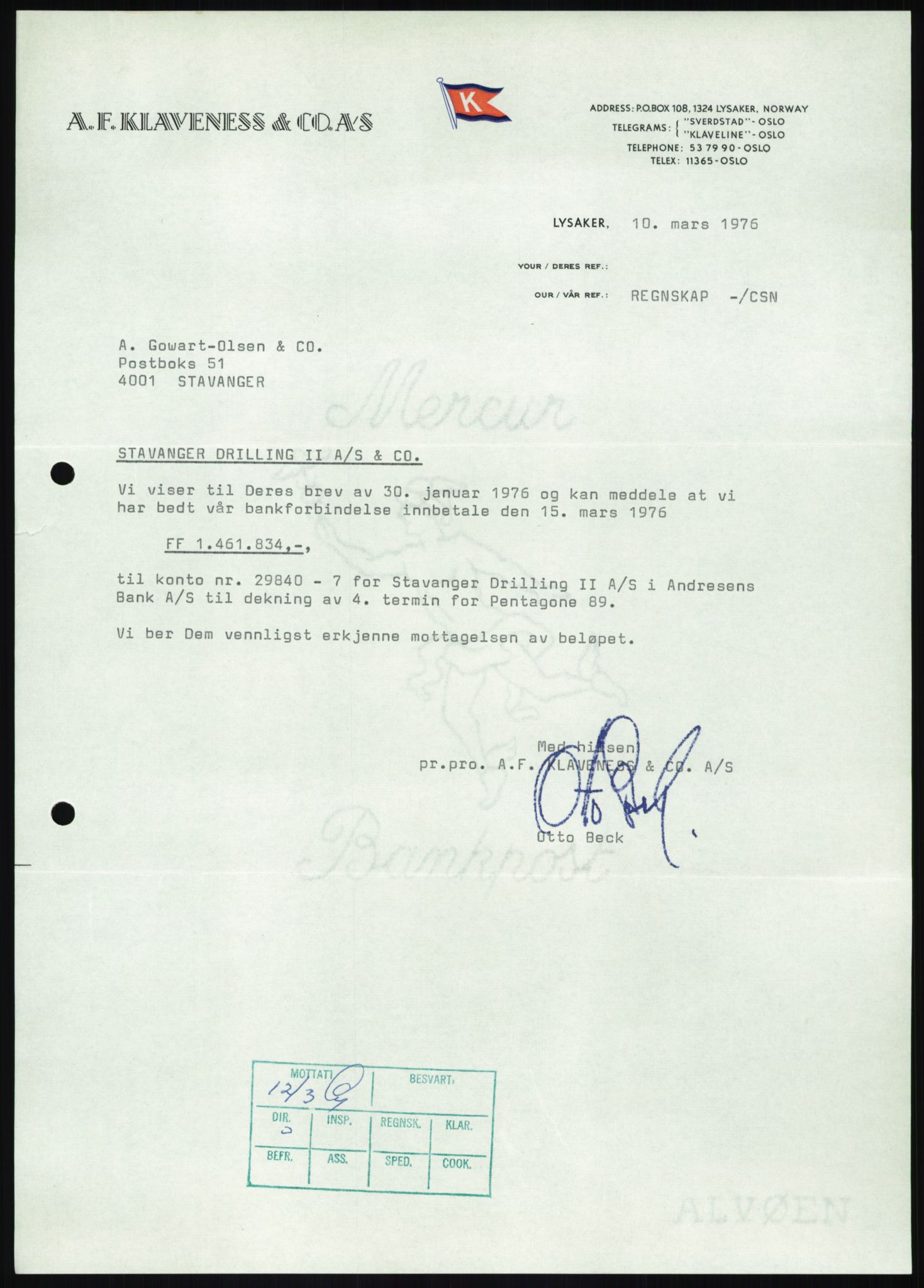 Pa 1503 - Stavanger Drilling AS, AV/SAST-A-101906/D/L0007: Korrespondanse og saksdokumenter, 1974-1981, p. 1297