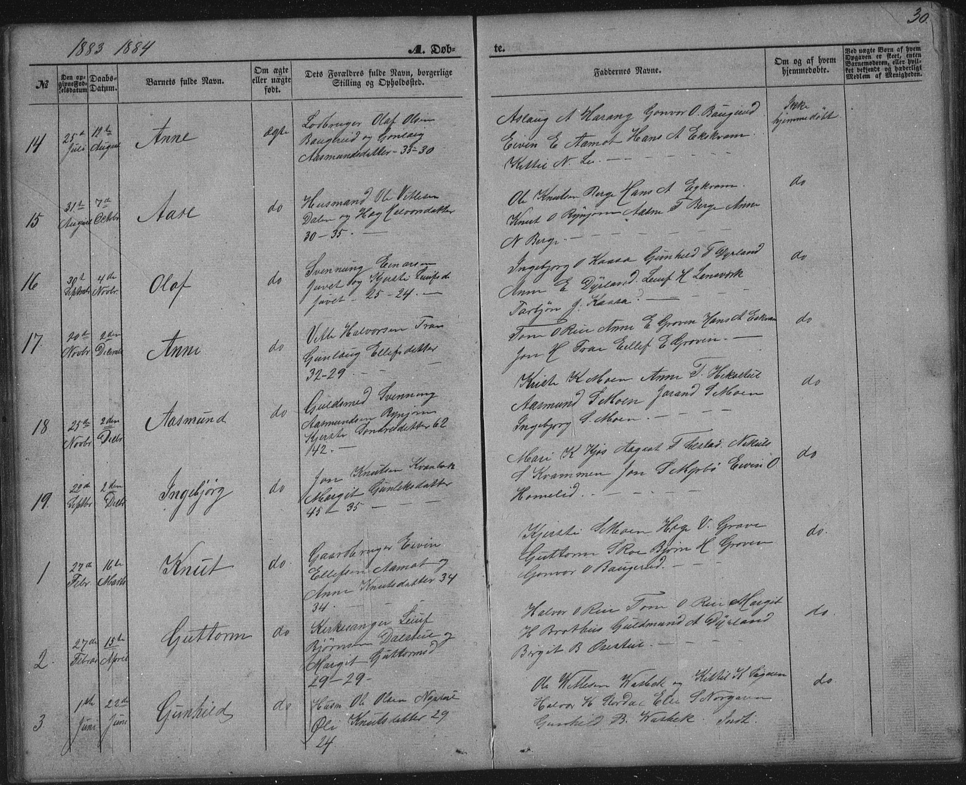 Seljord kirkebøker, AV/SAKO-A-20/G/Gc/L0002: Parish register (copy) no. III 2, 1872-1886, p. 30
