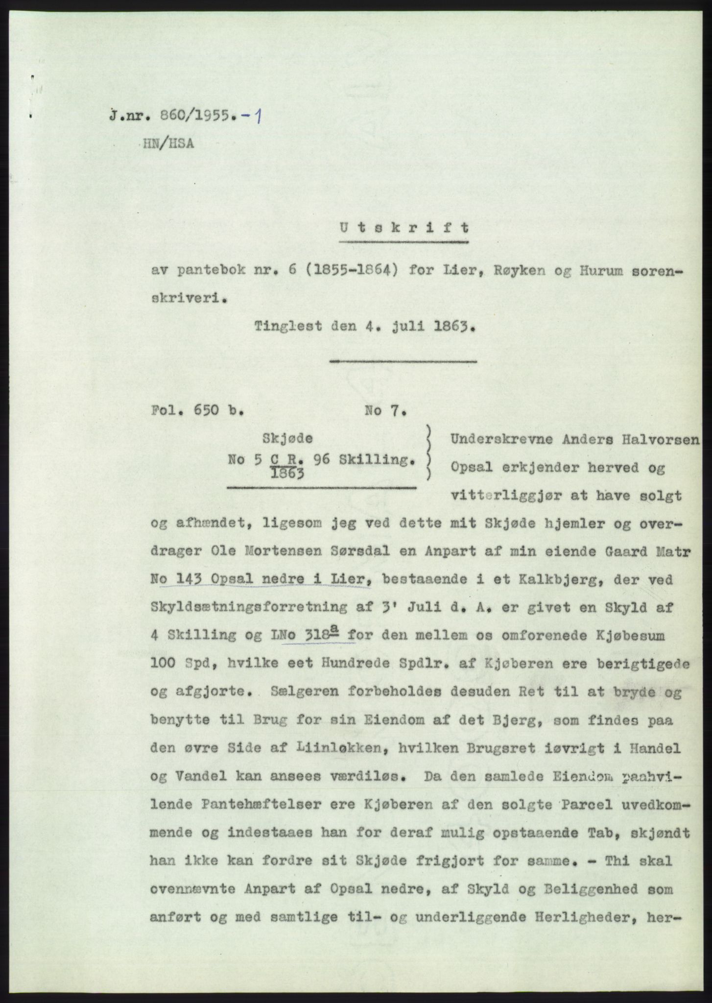 Statsarkivet i Kongsberg, SAKO/A-0001, 1955, p. 51