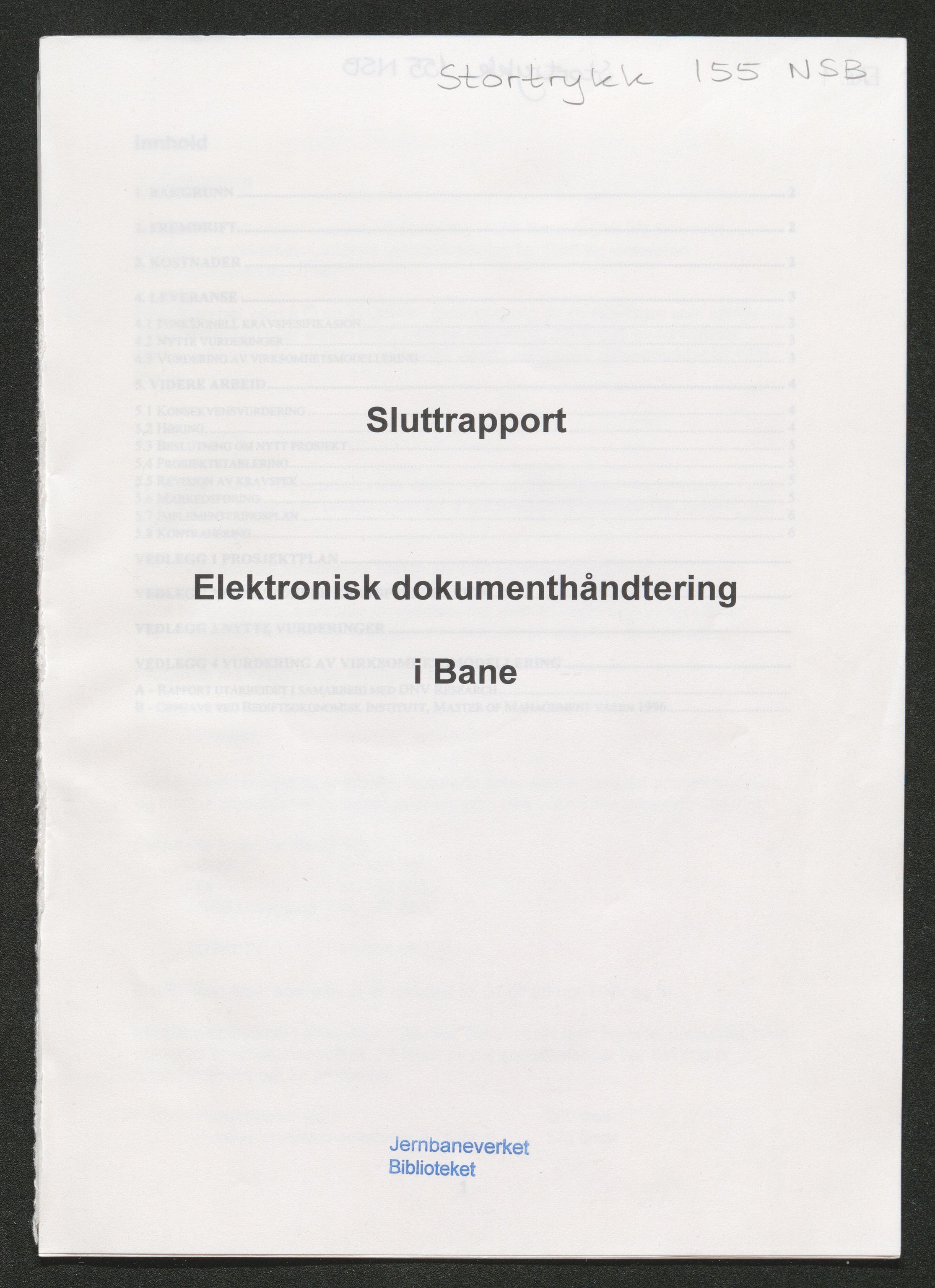 Norges Statsbaner Bibliotek (NSB), SAKO/A-355/F/Fb/L0003/0001: Stortrykk 140 -230 / Stortrykk 140 - 184, 1914-2005