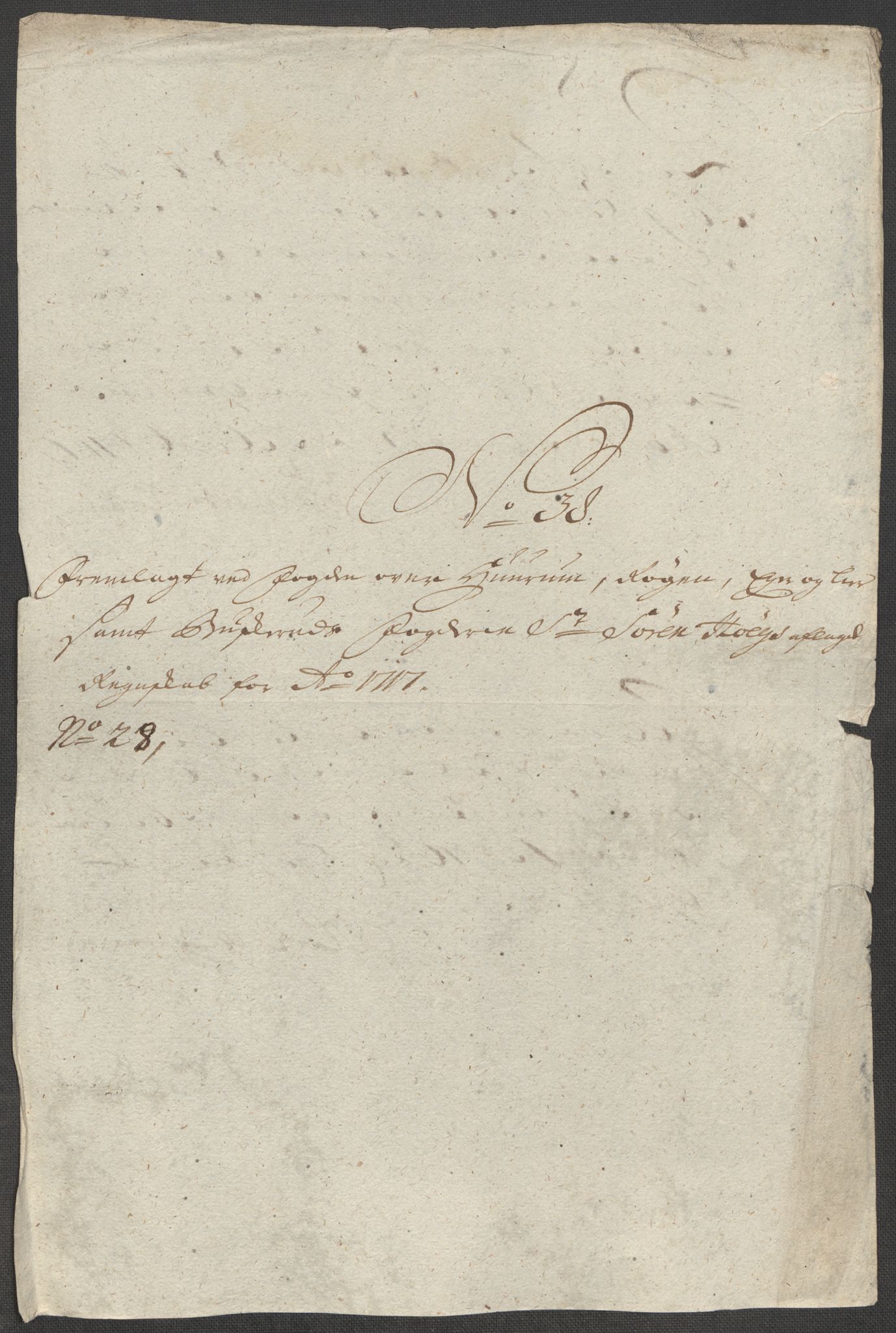 Rentekammeret inntil 1814, Reviderte regnskaper, Fogderegnskap, AV/RA-EA-4092/R31/L1711: Fogderegnskap Hurum, Røyken, Eiker, Lier og Buskerud, 1717, p. 322