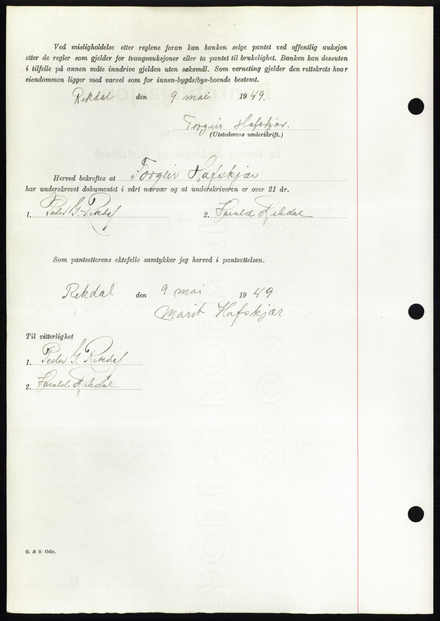 Romsdal sorenskriveri, AV/SAT-A-4149/1/2/2C: Mortgage book no. B4, 1948-1949, Diary no: : 1368/1949