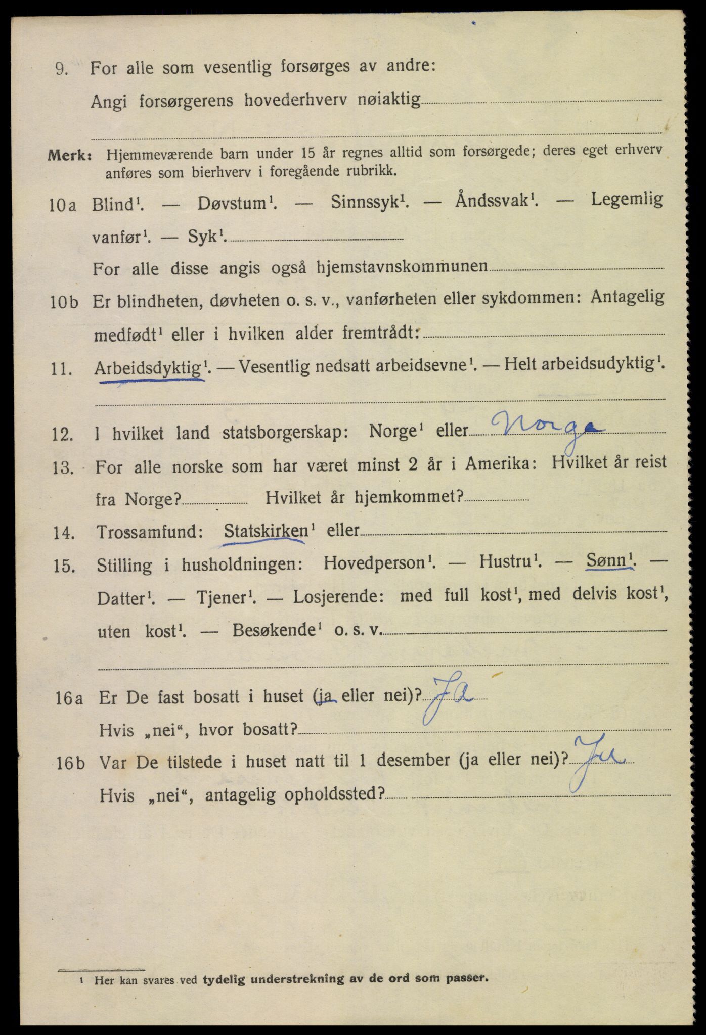 SAK, 1920 census for Kristiansand, 1920, p. 27186