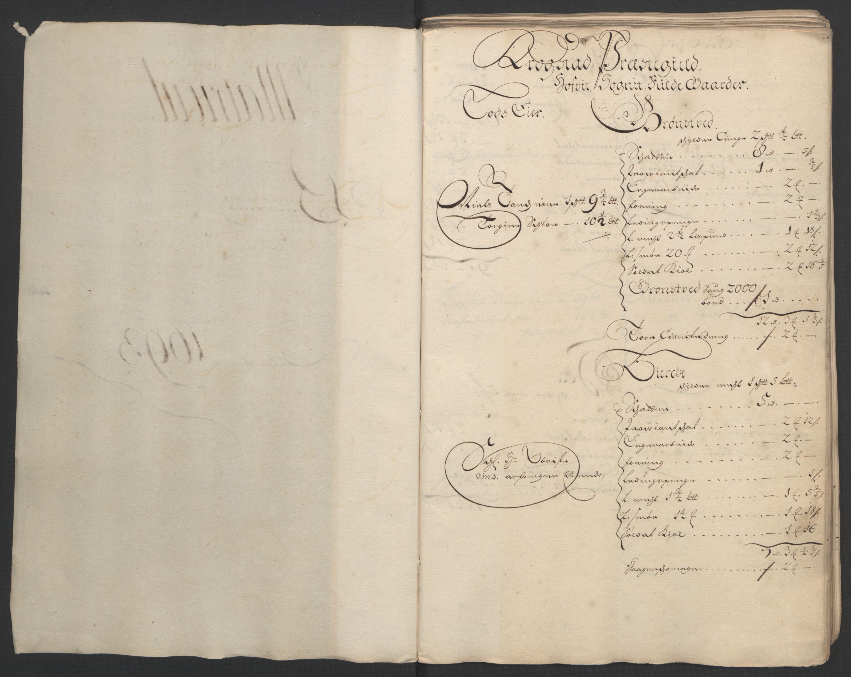Rentekammeret inntil 1814, Reviderte regnskaper, Fogderegnskap, AV/RA-EA-4092/R09/L0437: Fogderegnskap Follo, 1692-1693, p. 263