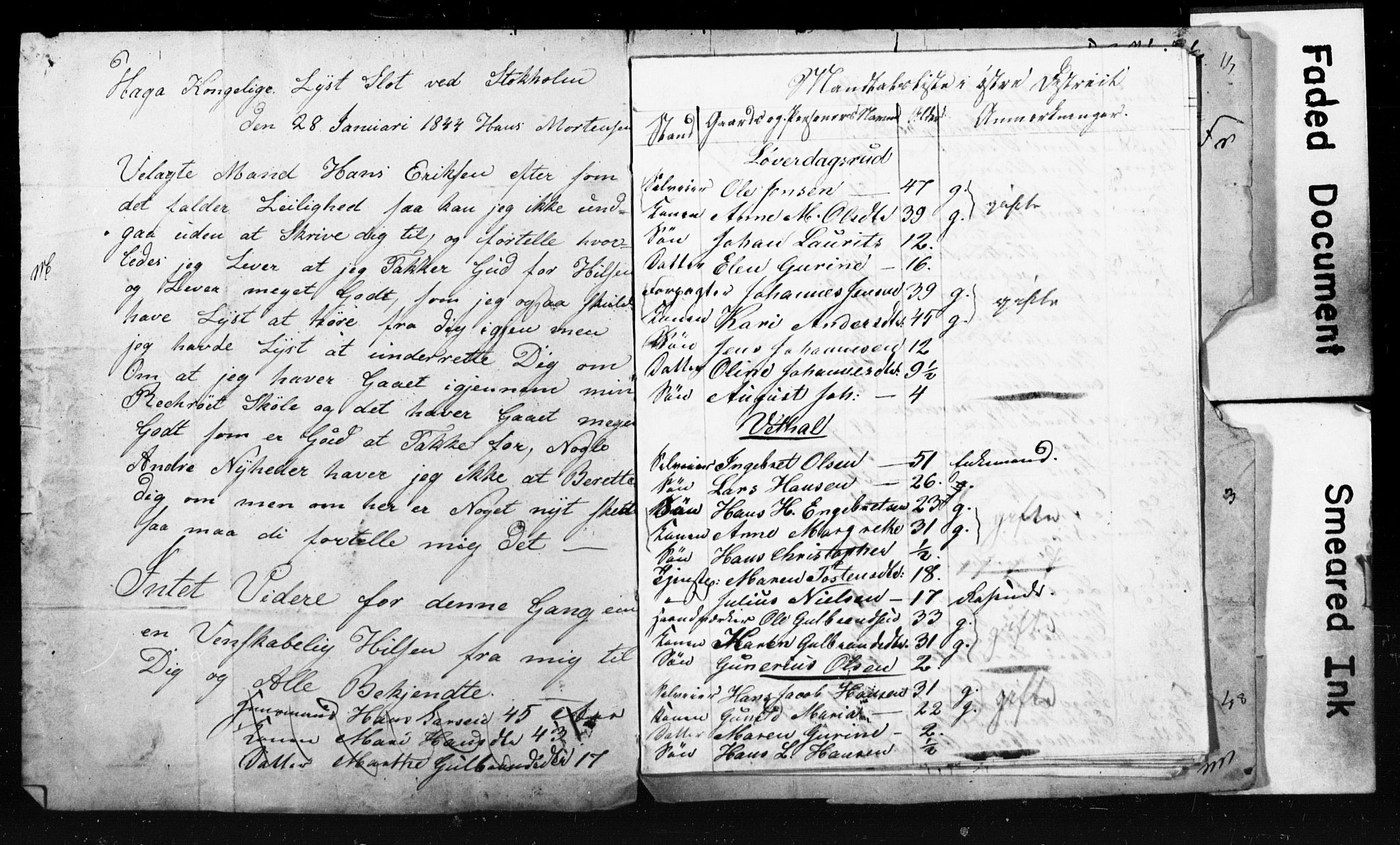 , Census 1845 for Ullensaker, 1845, p. 27