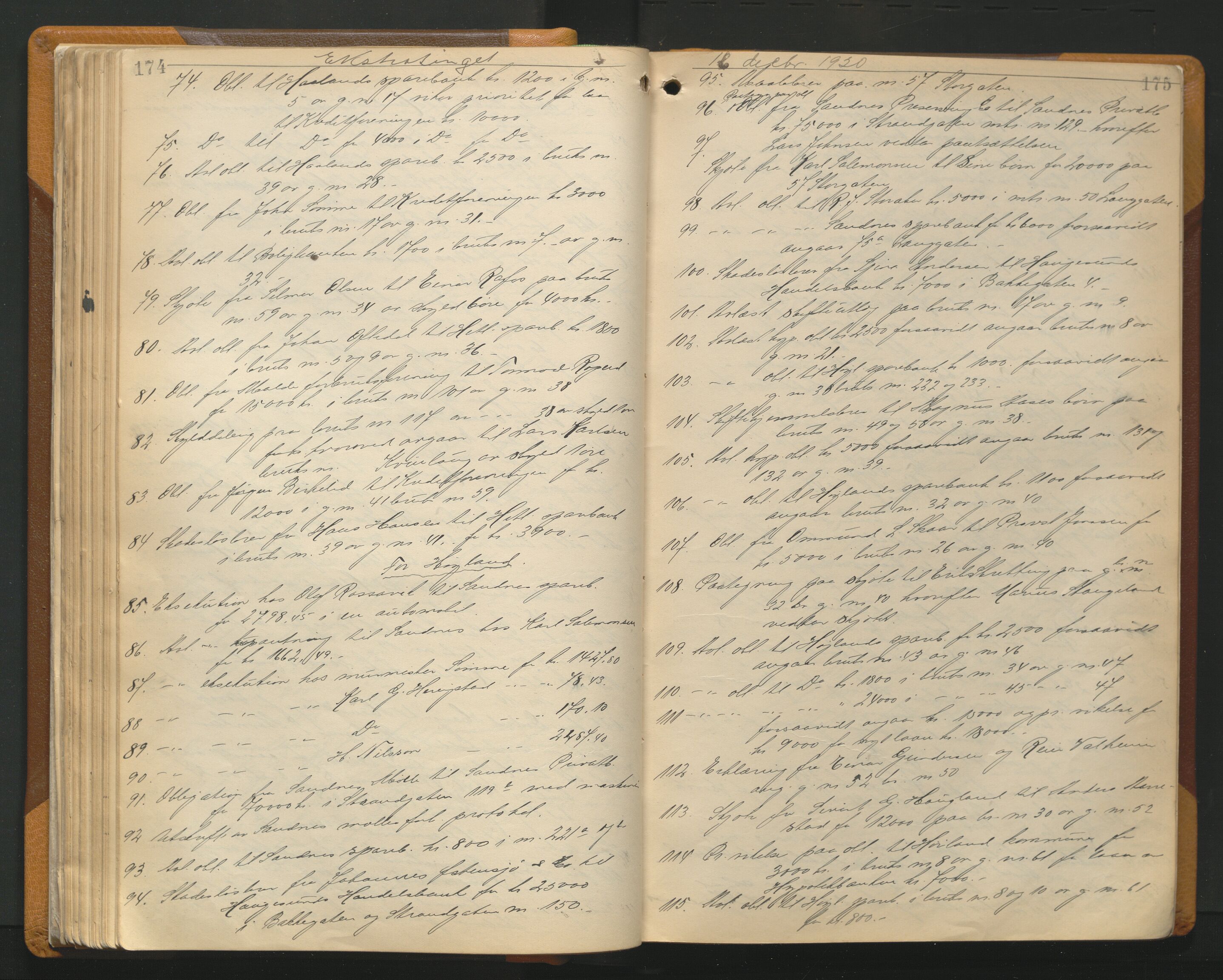 Jæren sorenskriveri, AV/SAST-A-100310/01/3/30/30BA/L0015: TINGBOK 21, 1920-1923, p. 174-175