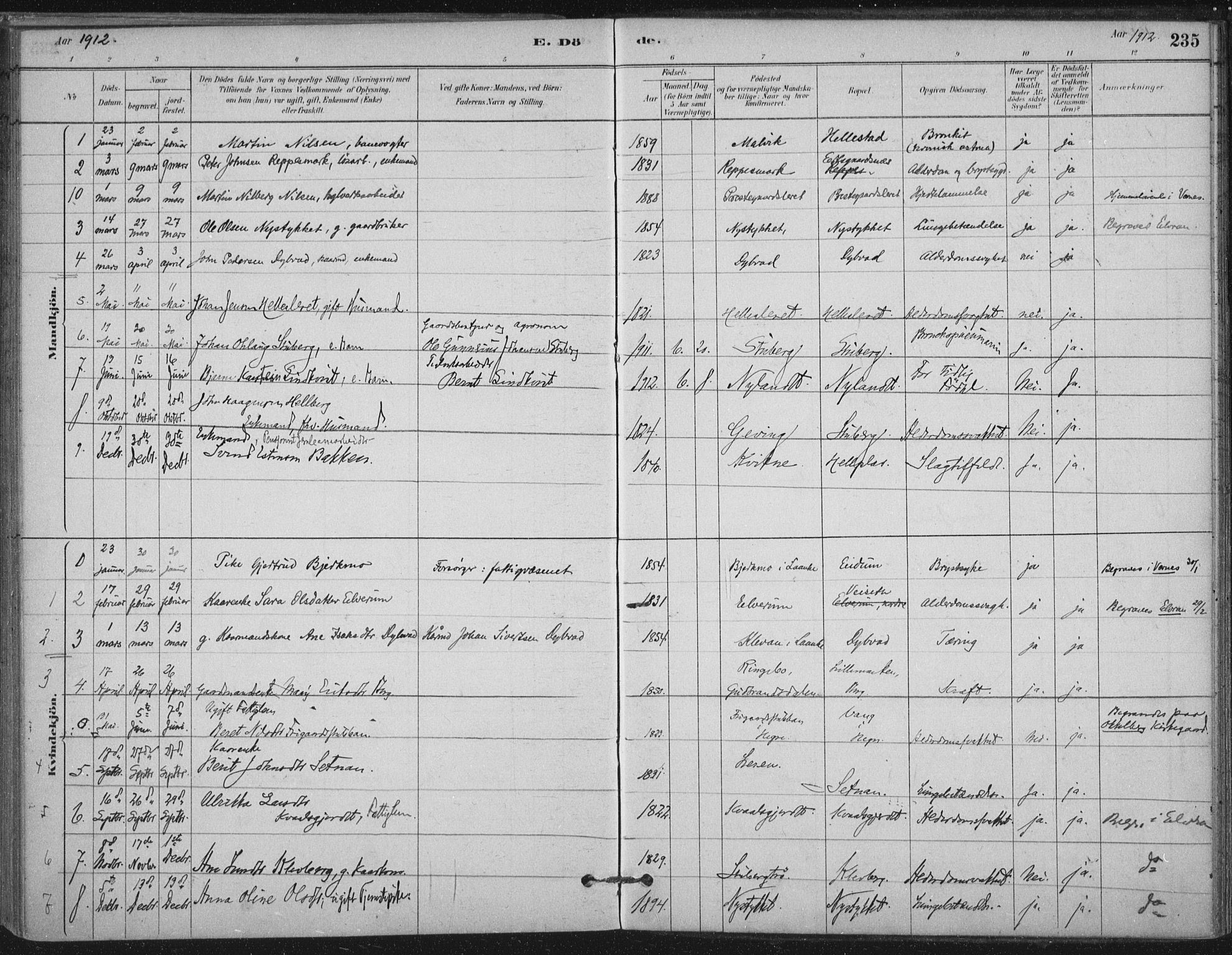 Ministerialprotokoller, klokkerbøker og fødselsregistre - Nord-Trøndelag, SAT/A-1458/710/L0095: Parish register (official) no. 710A01, 1880-1914, p. 235