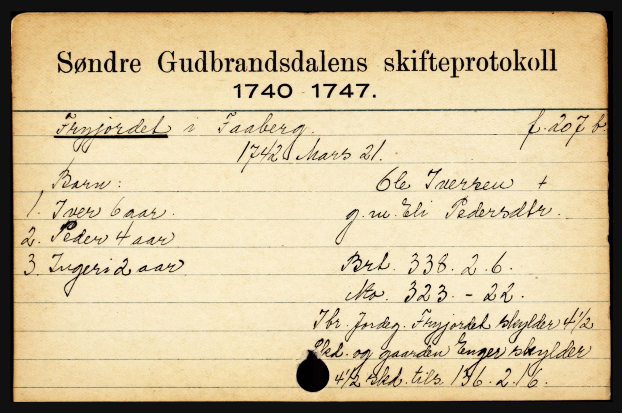 Sør-Gudbrandsdal tingrett, SAH/TING-004/J, 1658-1885, p. 3313