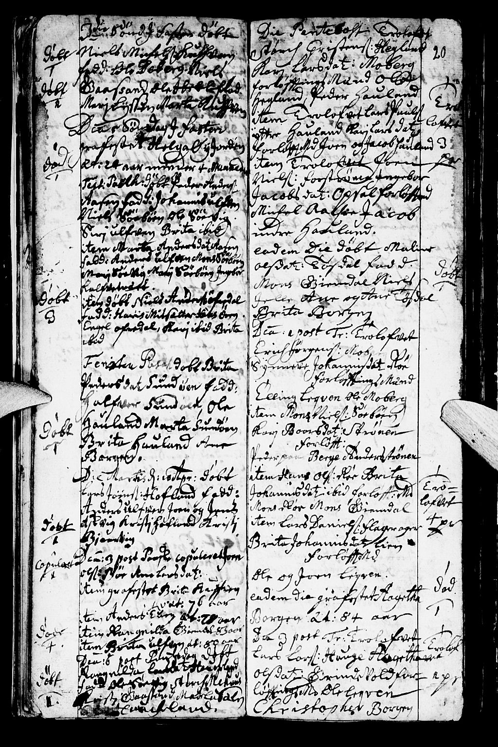 Os sokneprestembete, SAB/A-99929: Parish register (official) no. A 2, 1723-1758, p. 20