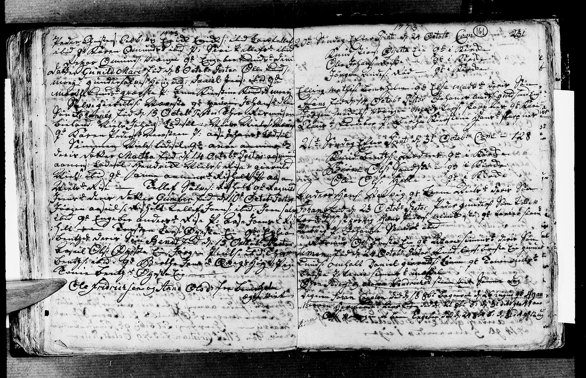 Øyestad sokneprestkontor, SAK/1111-0049/F/Fa/L0006: Parish register (official) no. A 6, 1758-1776, p. 161