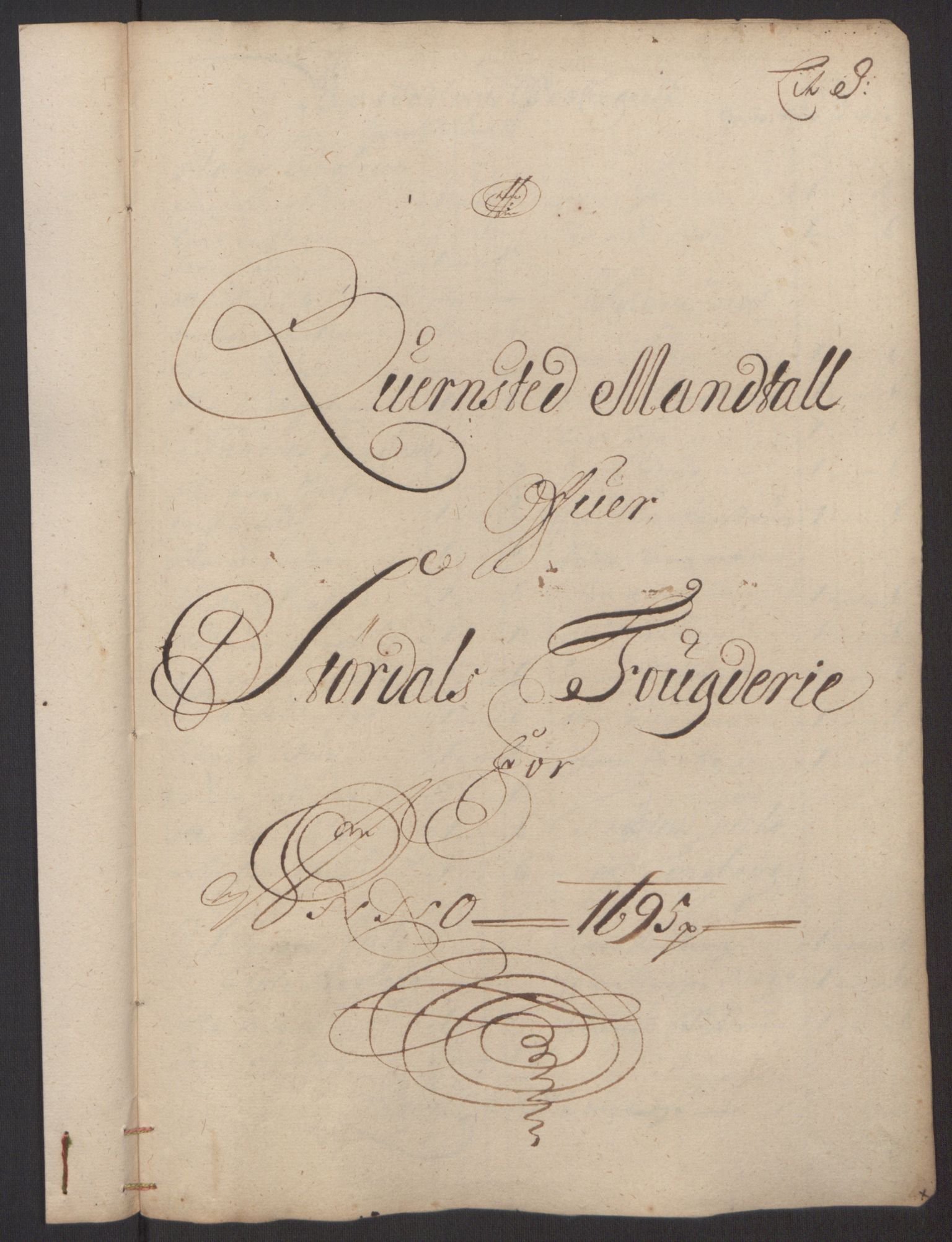 Rentekammeret inntil 1814, Reviderte regnskaper, Fogderegnskap, RA/EA-4092/R62/L4187: Fogderegnskap Stjørdal og Verdal, 1695, p. 126