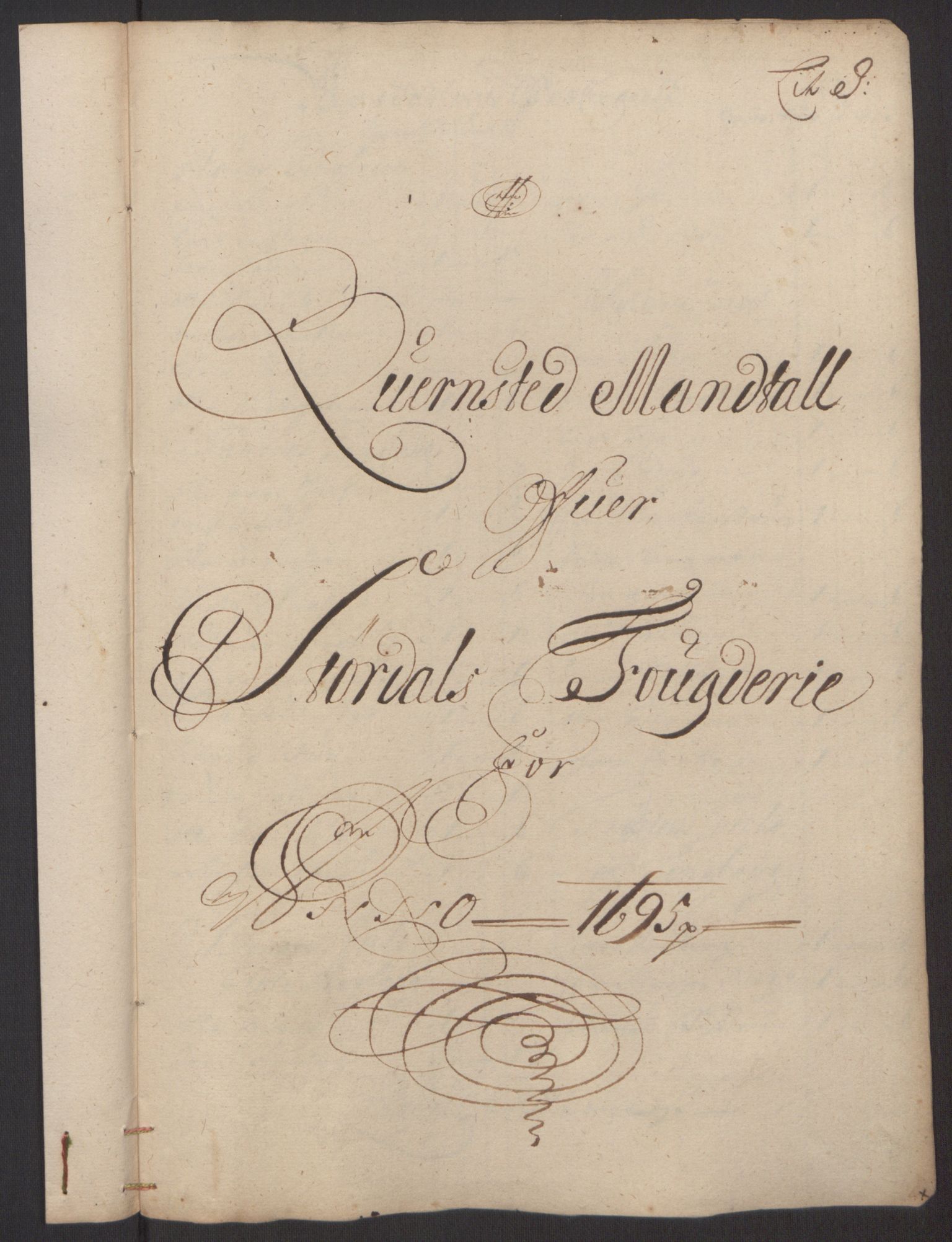 Rentekammeret inntil 1814, Reviderte regnskaper, Fogderegnskap, AV/RA-EA-4092/R62/L4187: Fogderegnskap Stjørdal og Verdal, 1695, p. 126