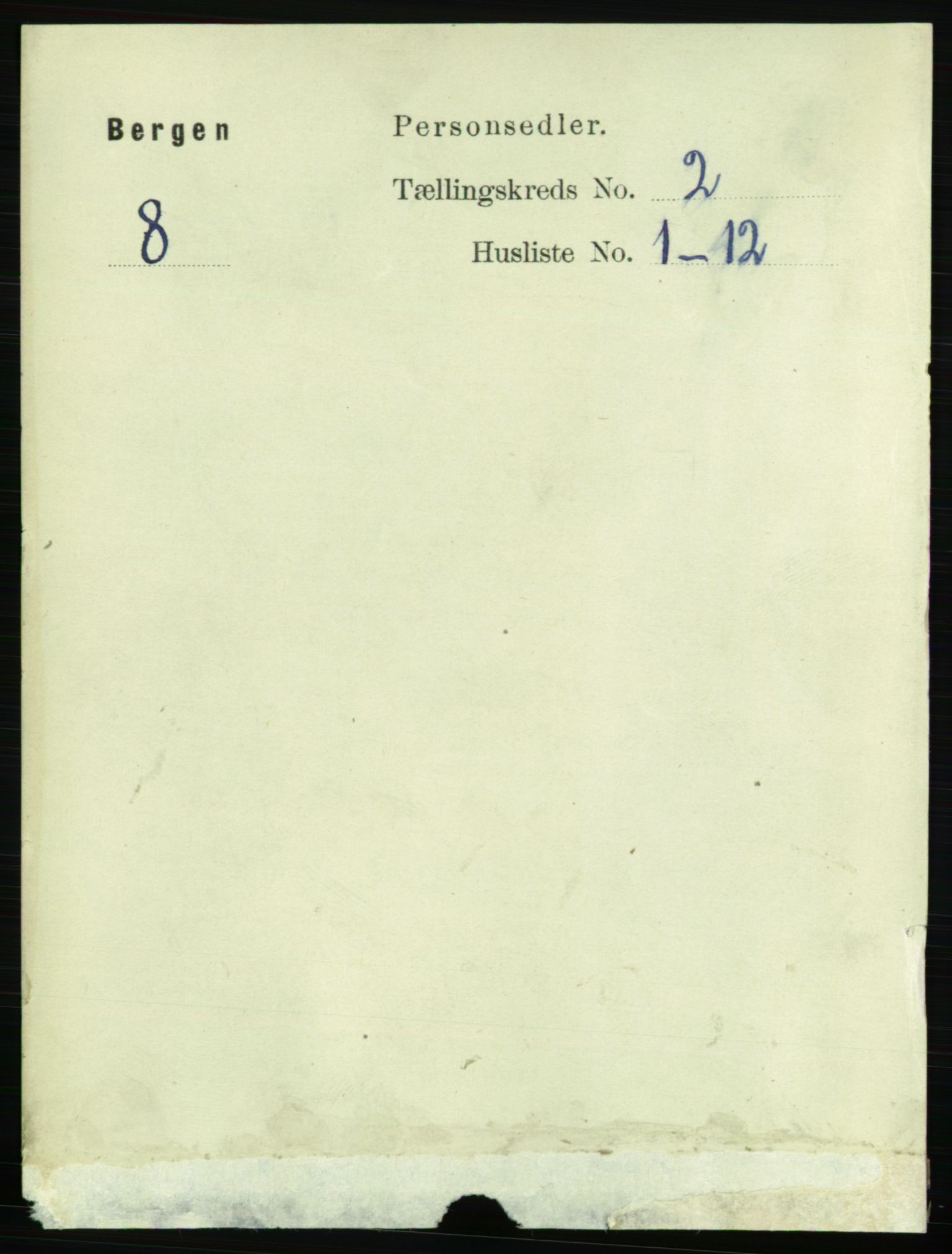 RA, 1891 Census for 1301 Bergen, 1891, p. 10061
